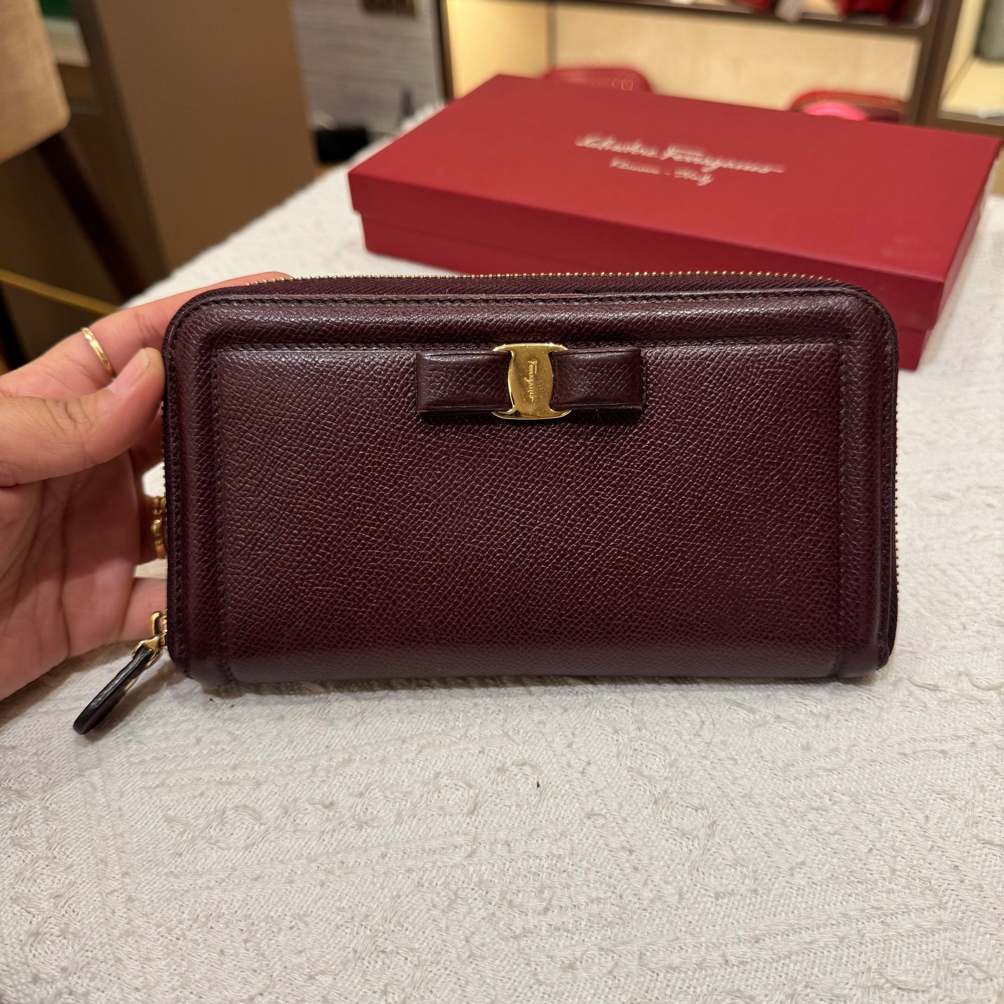 Salvatore Ferragamo Zippy Long Wallet