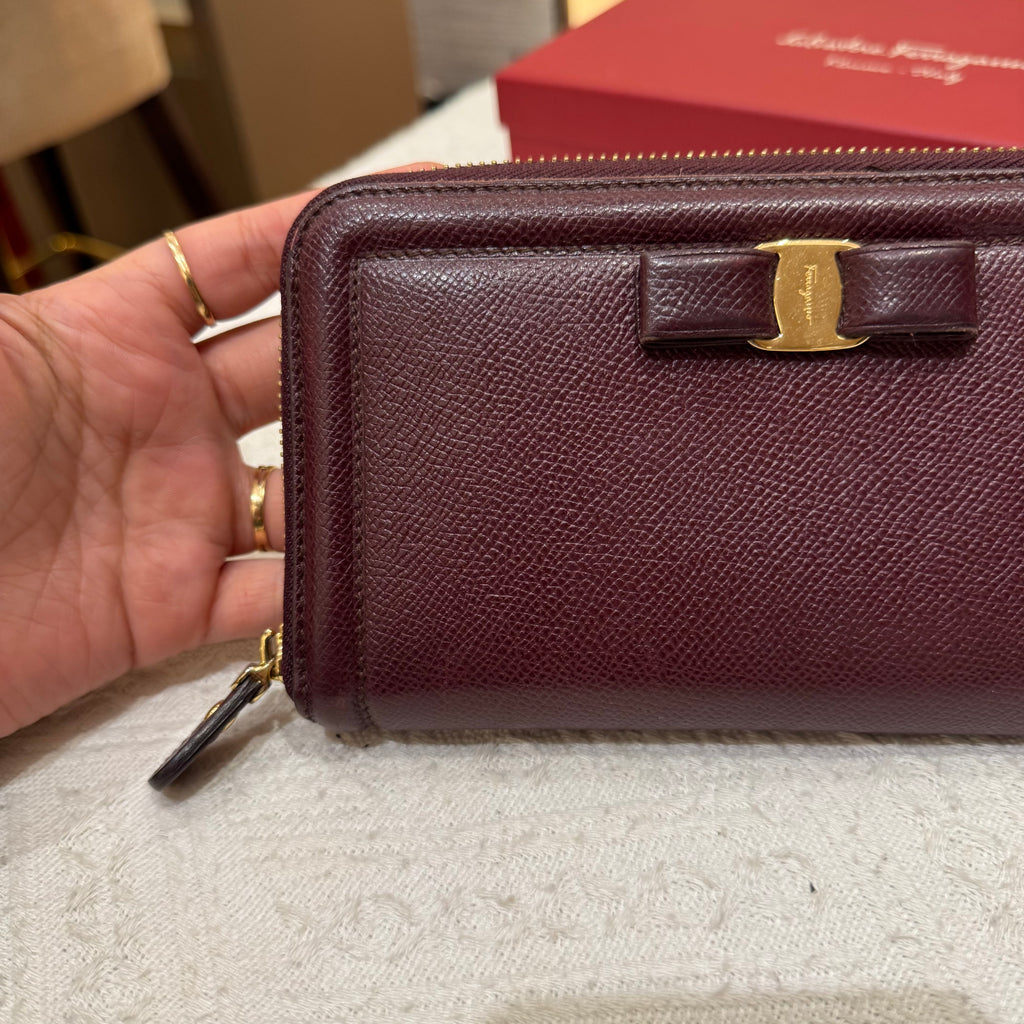 Salvatore Ferragamo Zippy Long Wallet