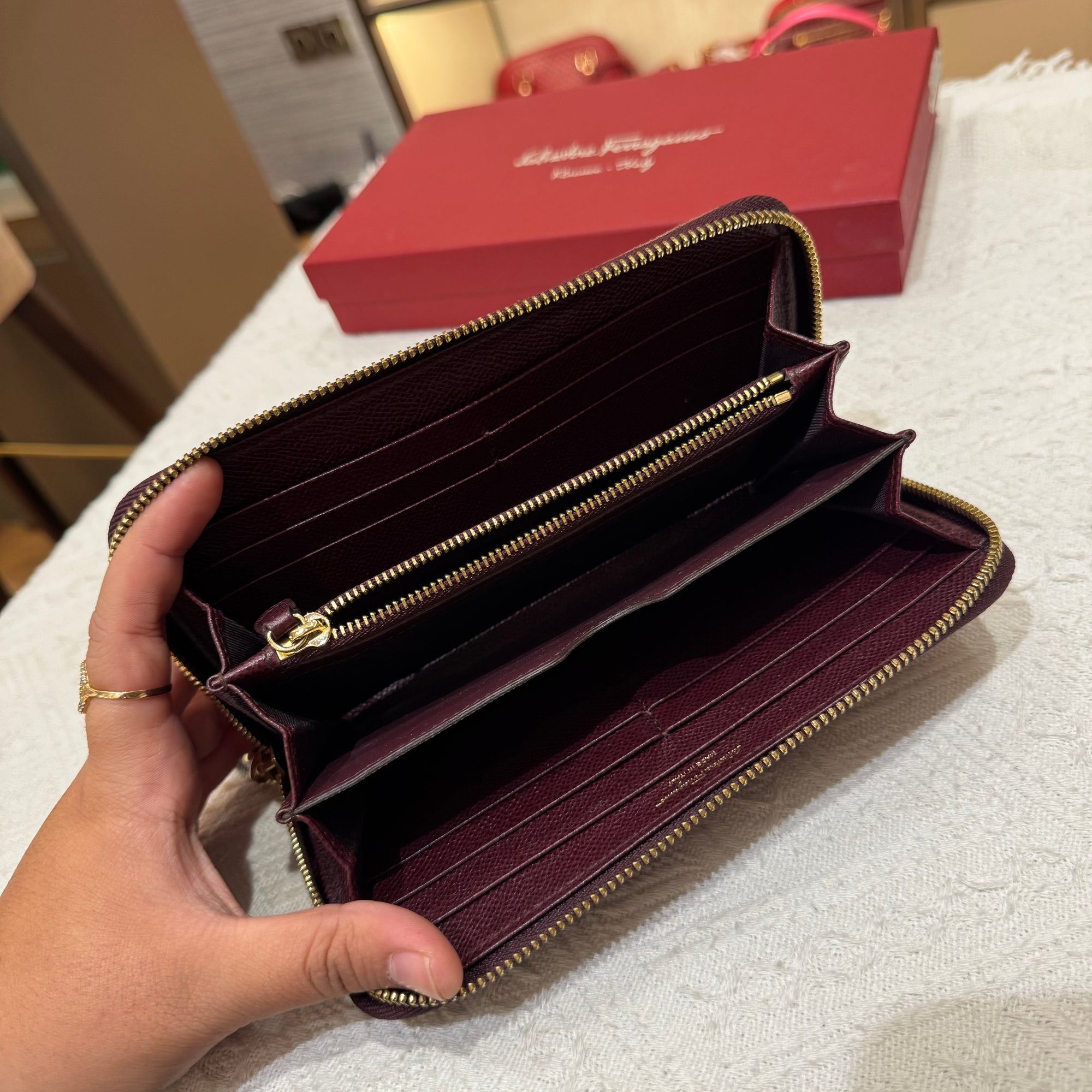 Salvatore Ferragamo Zippy Long Wallet