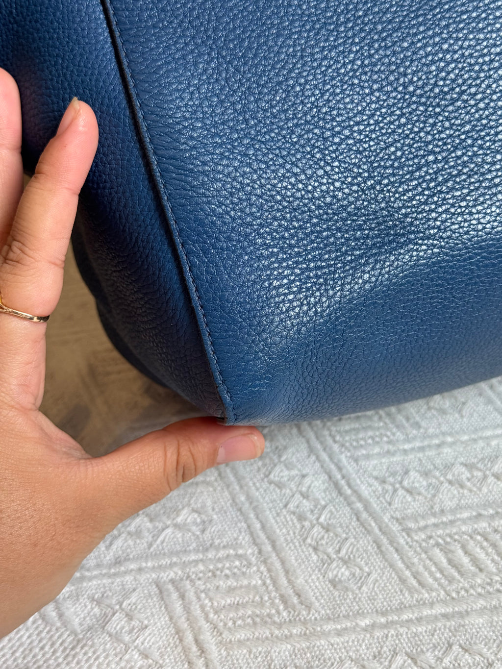 Prada Totebag Ziper Blue