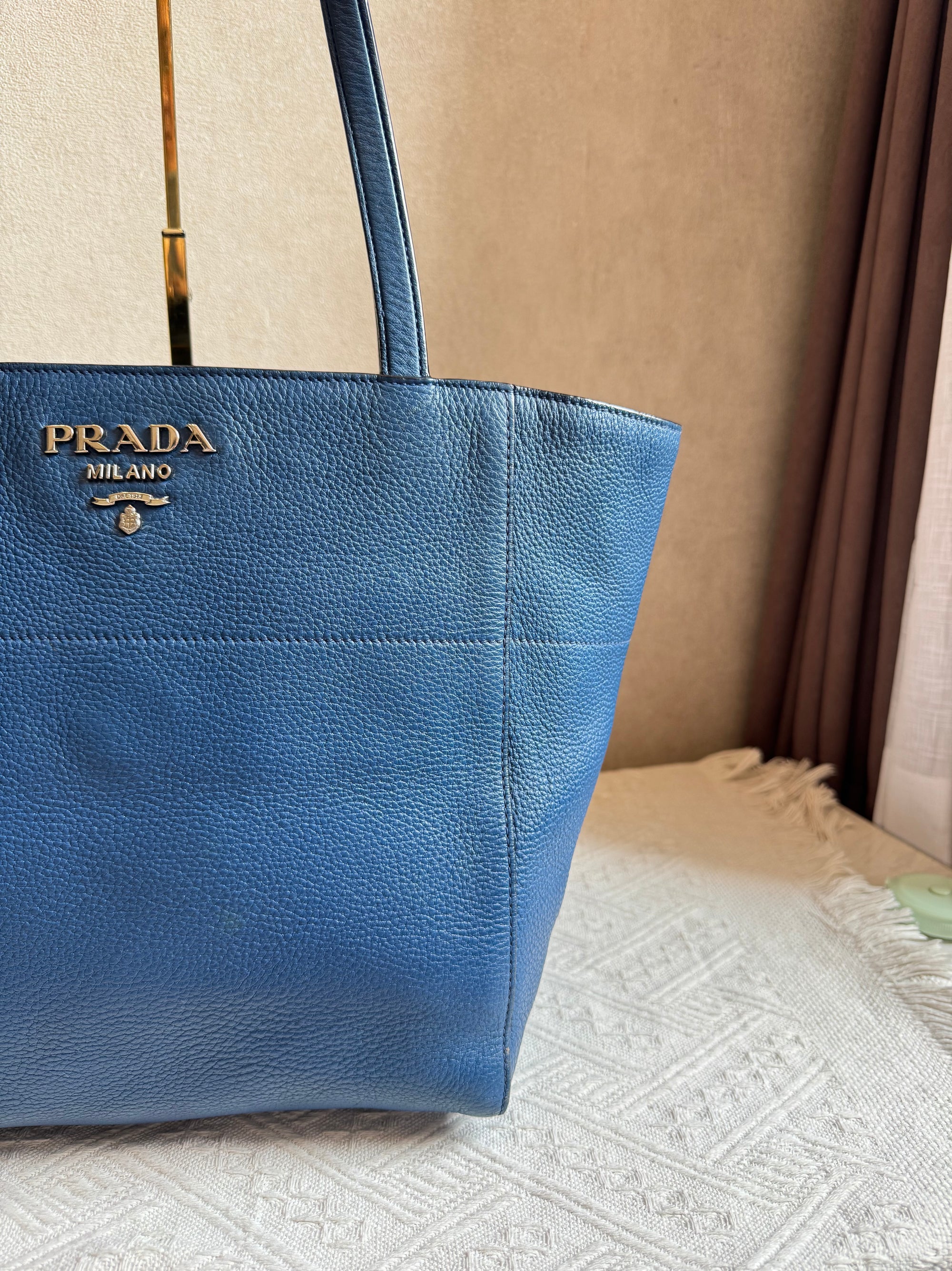 Prada Totebag Ziper Blue