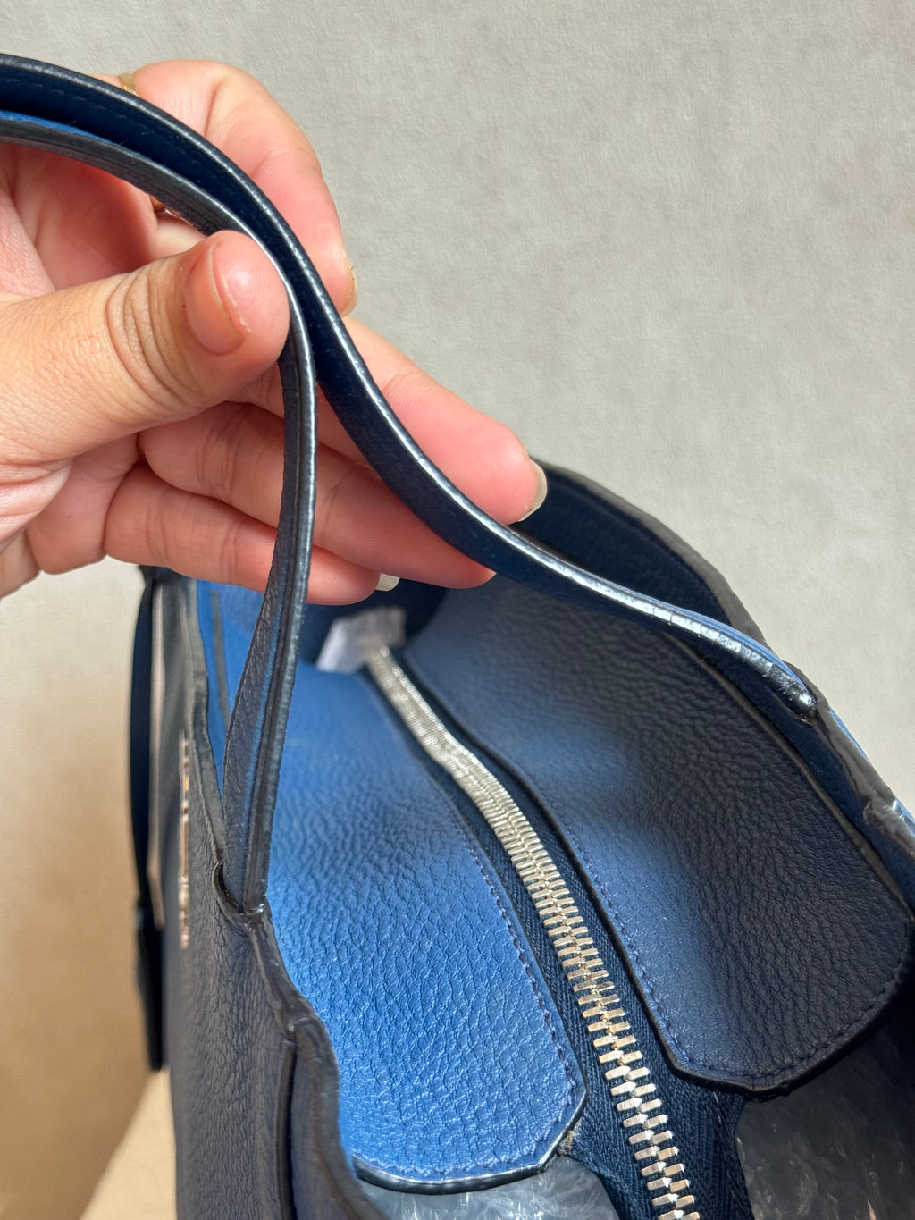 Prada Totebag Ziper Blue