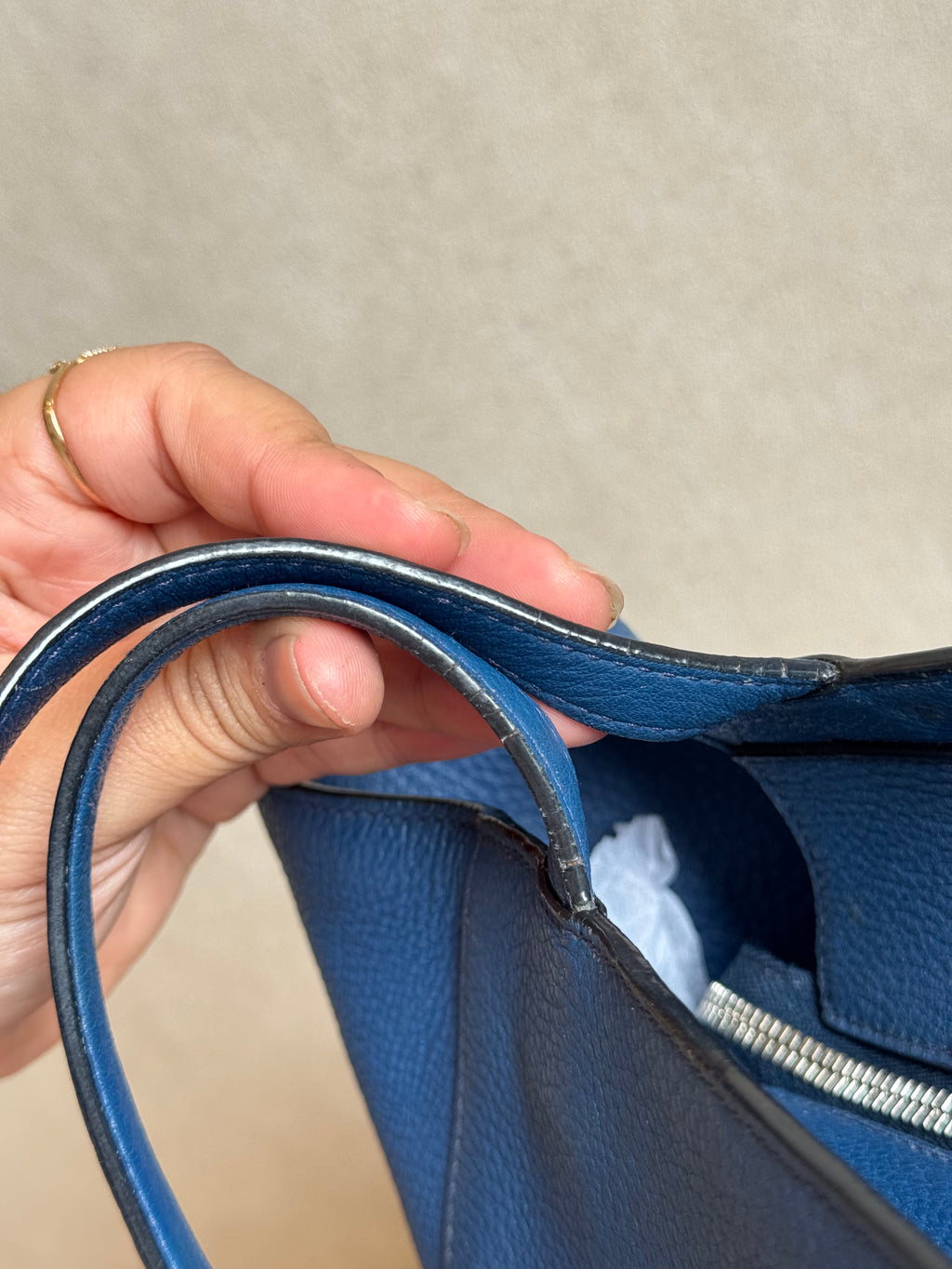 Prada Totebag Ziper Blue