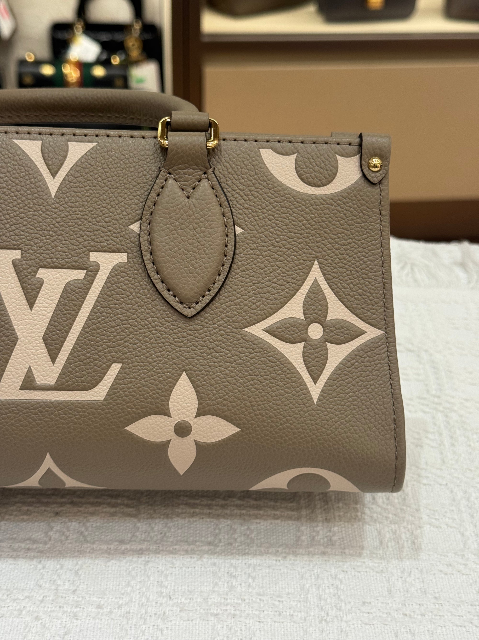 Louis Vuitton On The Go East West Bicolor Monogram Empriante