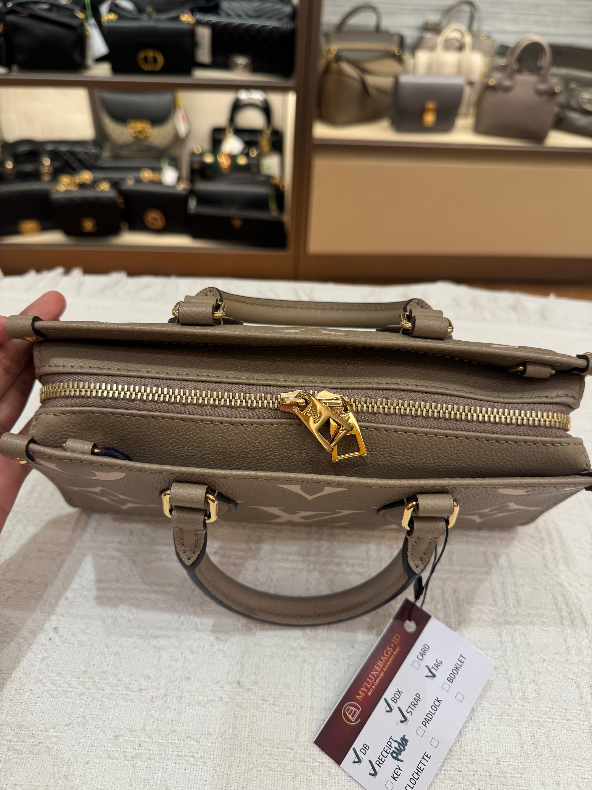 Louis Vuitton On The Go East West Bicolor Monogram Empriante