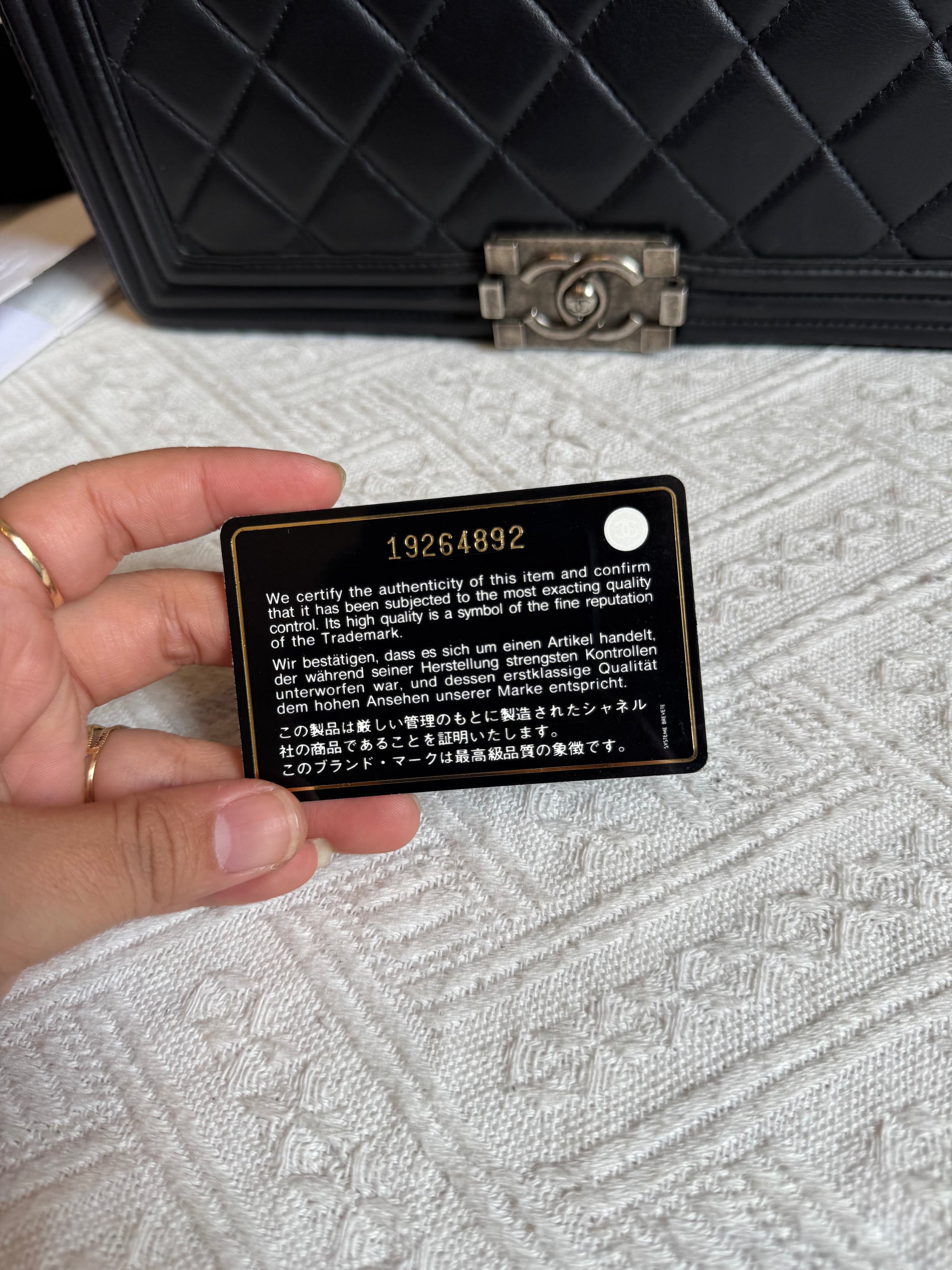 Chanel Boy Large Black