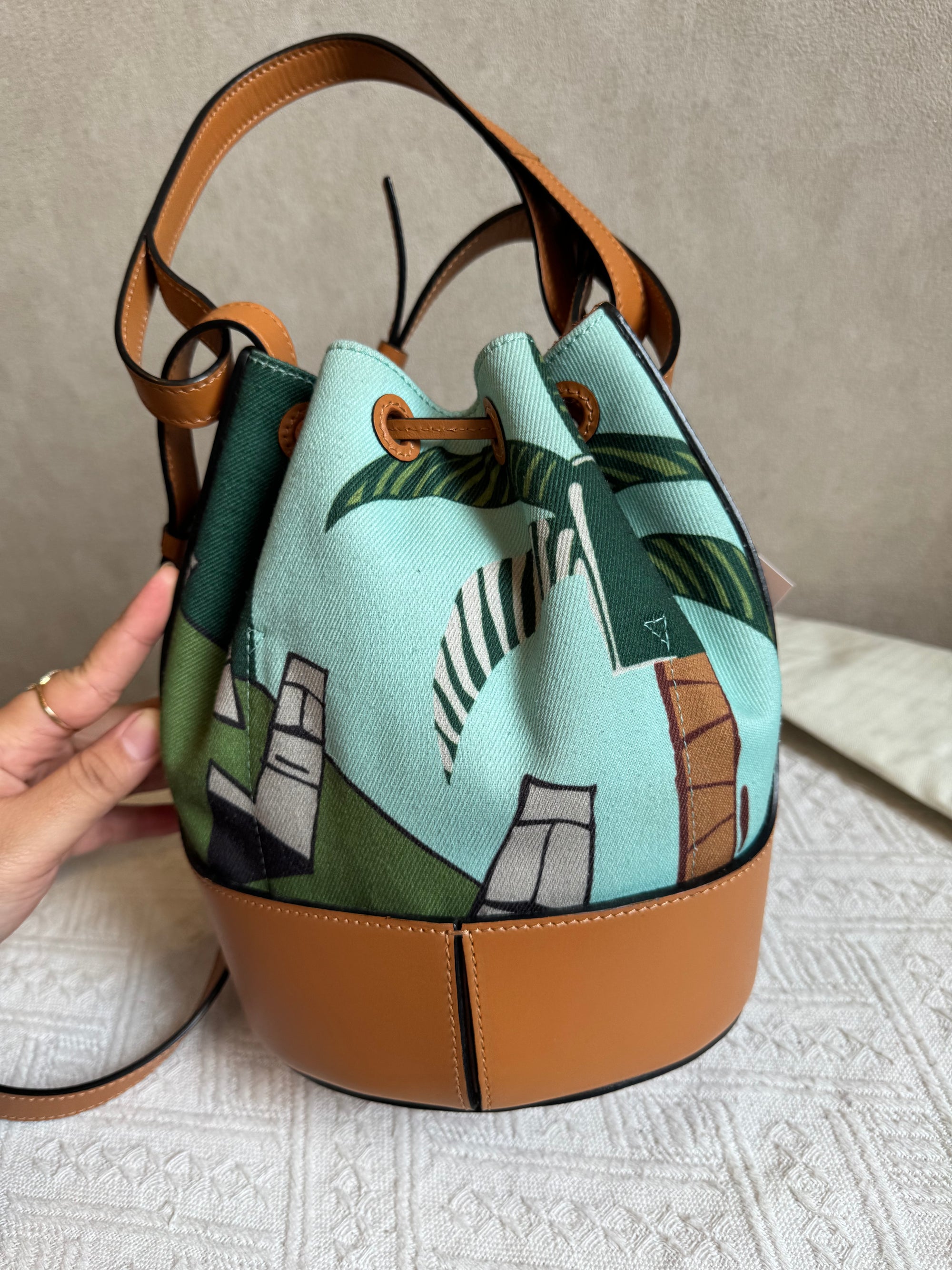 Loewe Baloon Bucket Canvas Multicolor