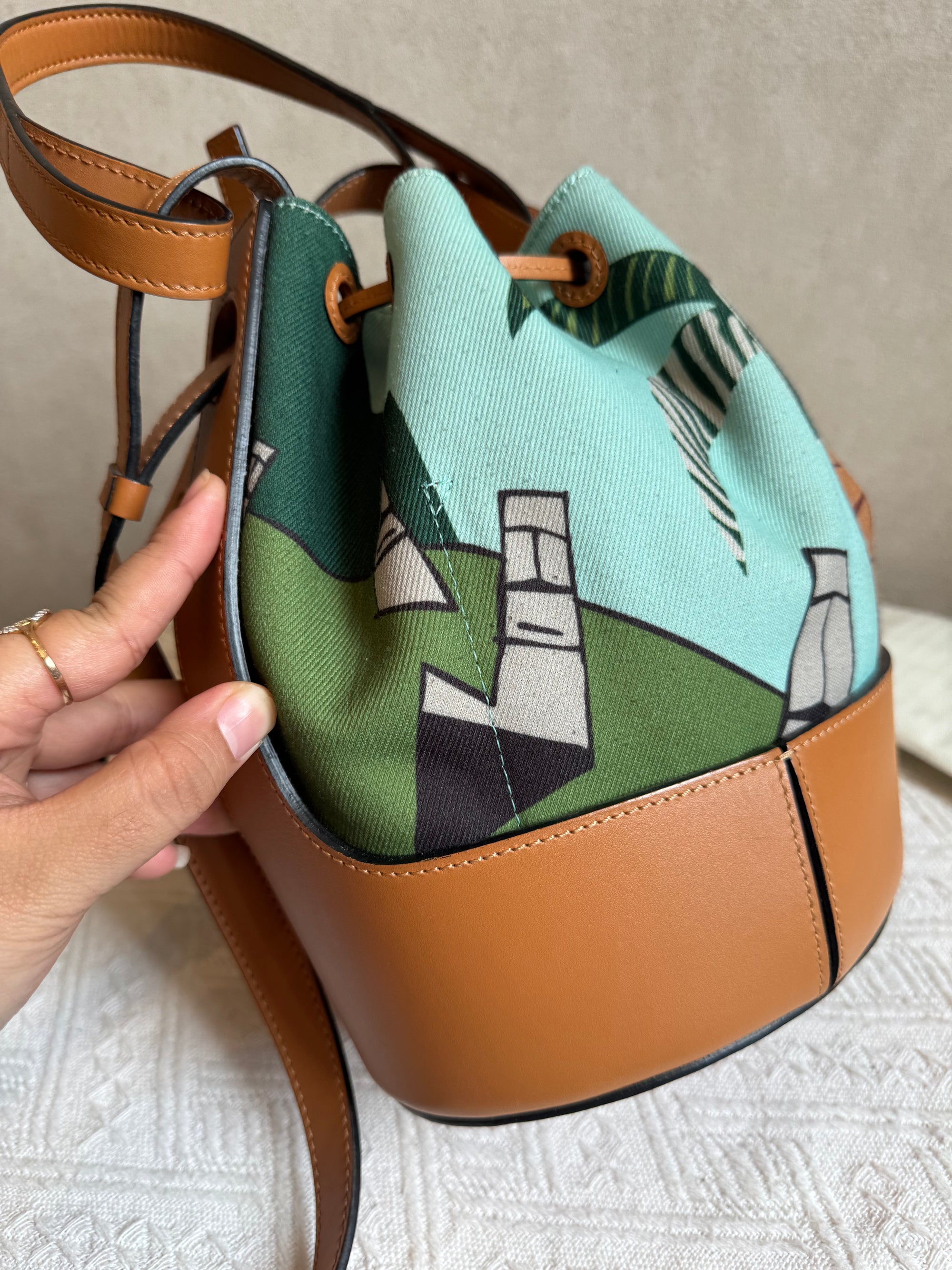 Loewe Baloon Bucket Canvas Multicolor