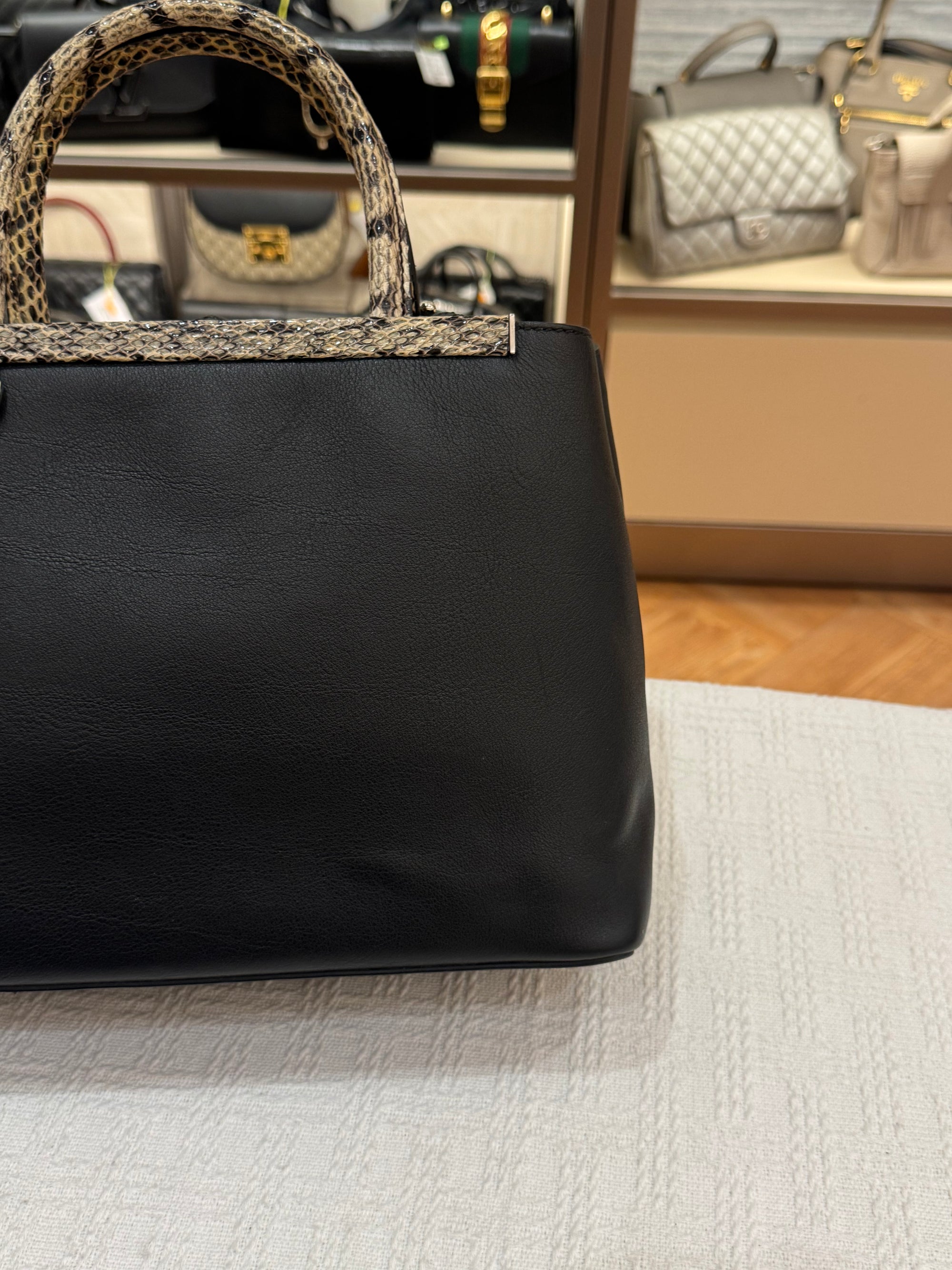 Fendi 2 Jours Black Python Handle