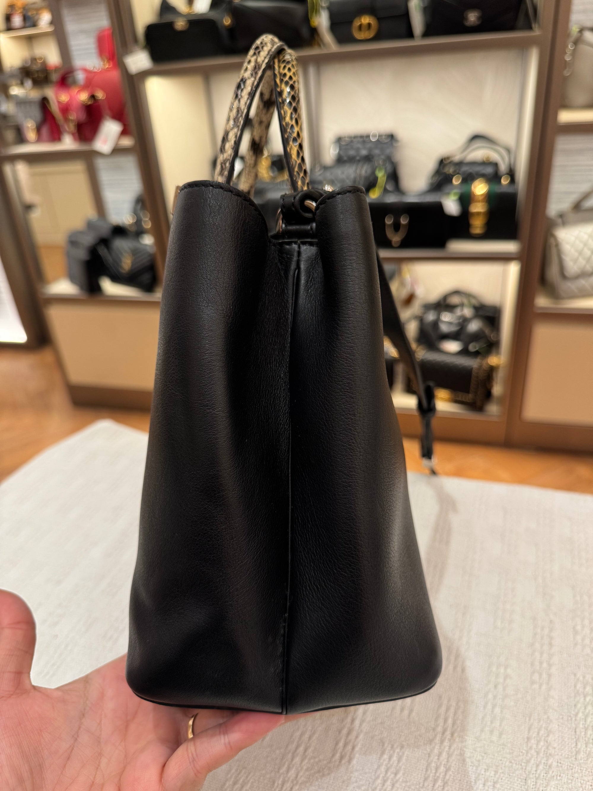 Fendi 2 Jours Black Python Handle