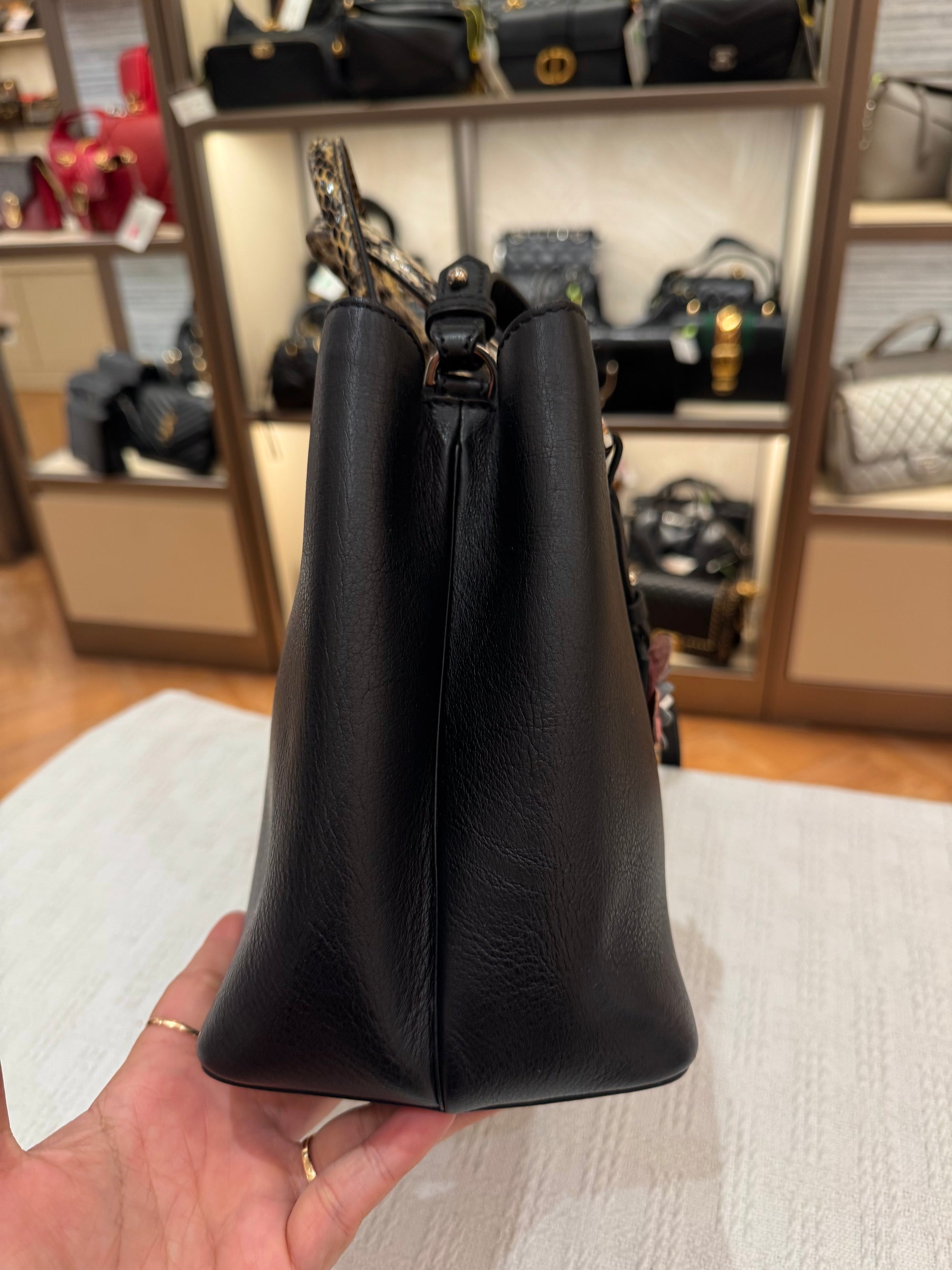 Fendi 2 Jours Black Python Handle