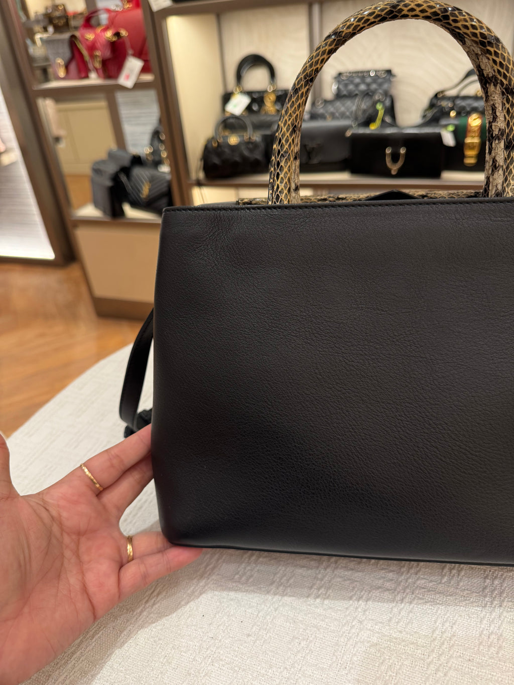 Fendi 2 Jours Black Python Handle