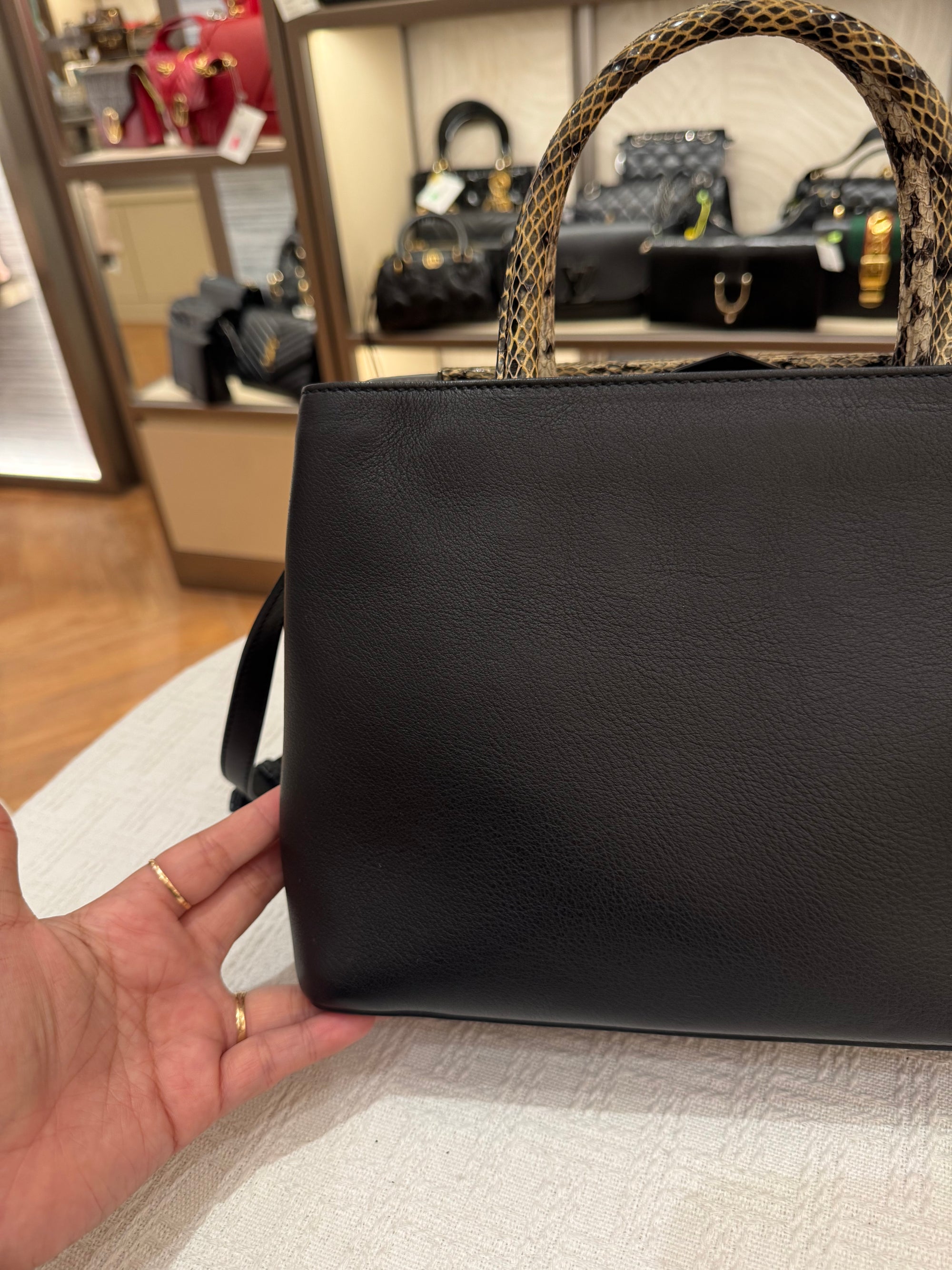 Fendi 2 Jours Black Python Handle