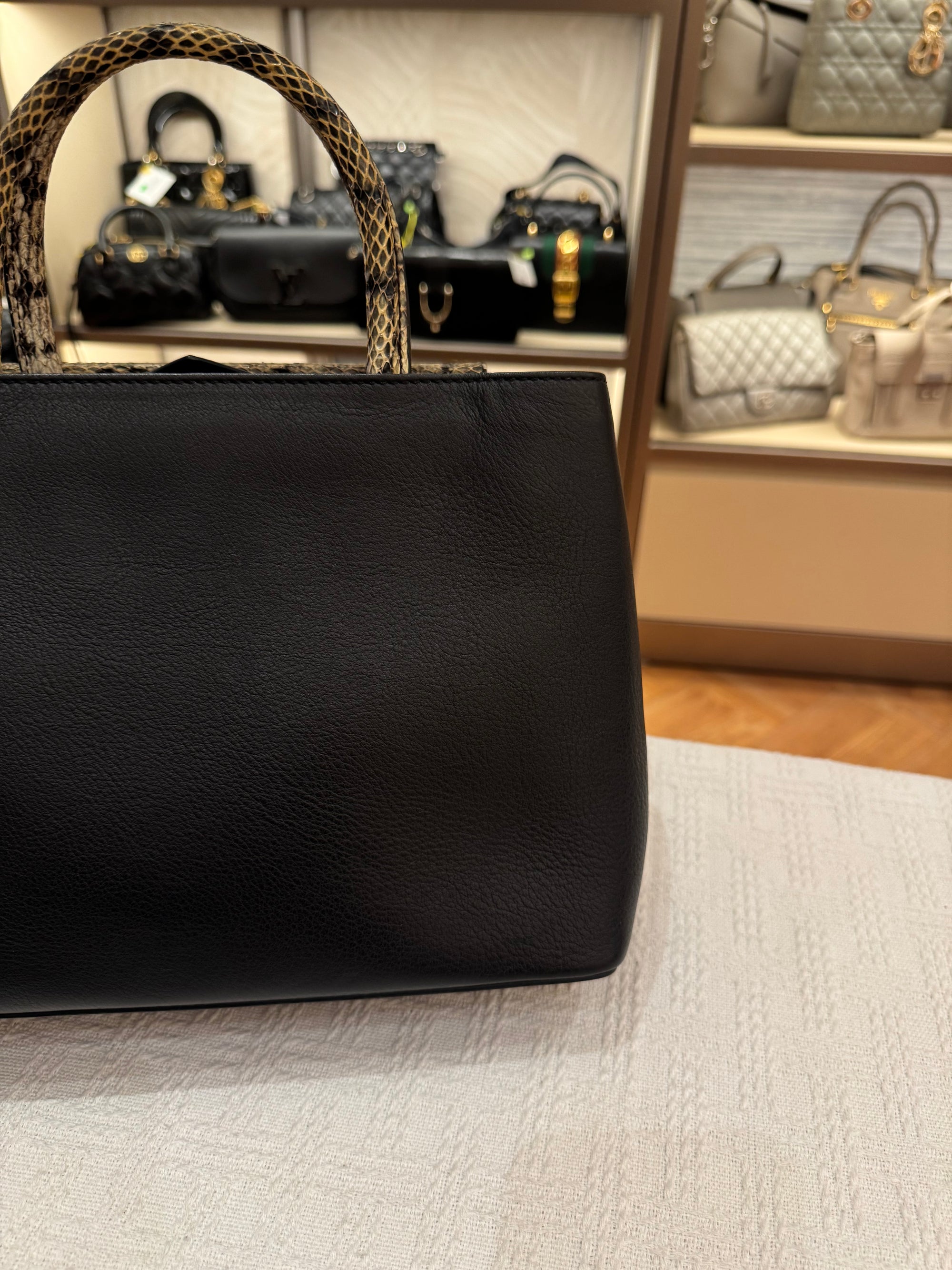 Fendi 2 Jours Black Python Handle