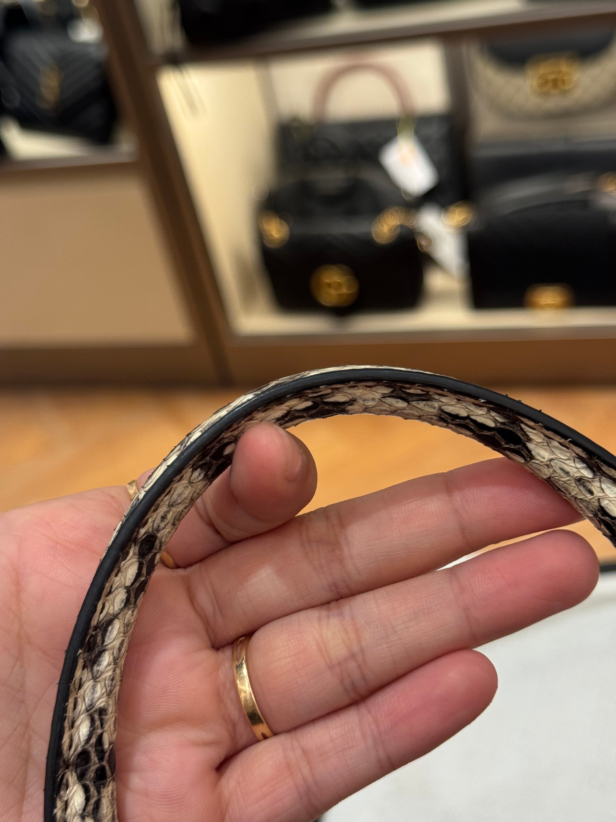 Fendi 2 Jours Black Python Handle