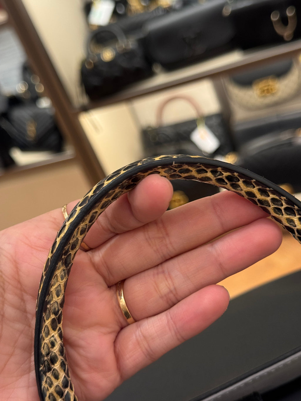 Fendi 2 Jours Black Python Handle