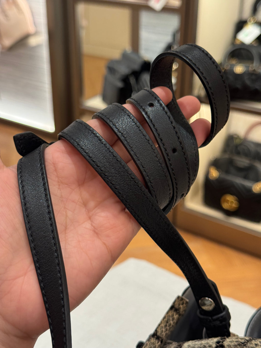 Fendi 2 Jours Black Python Handle