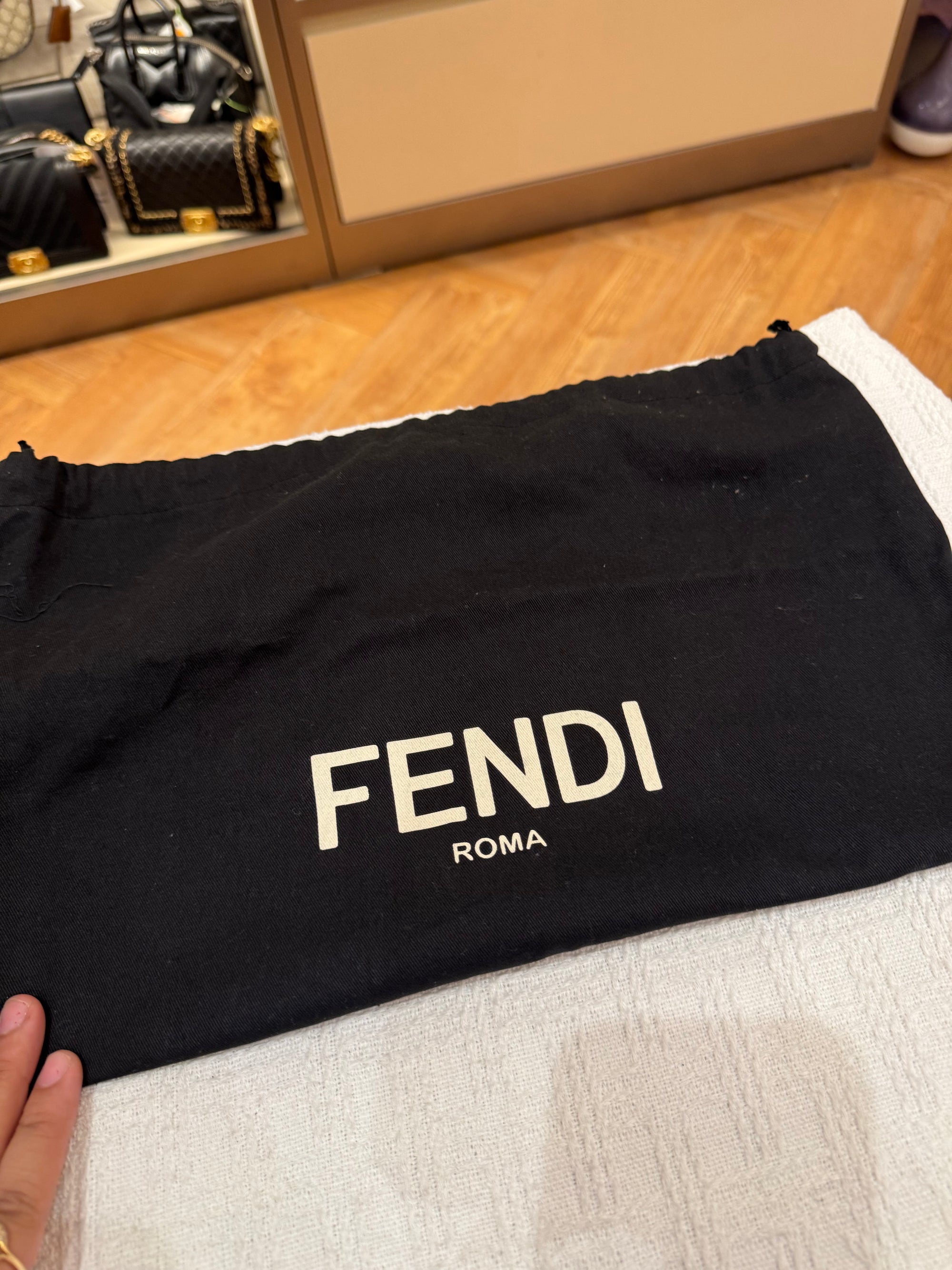 Fendi 2 Jours Black Python Handle