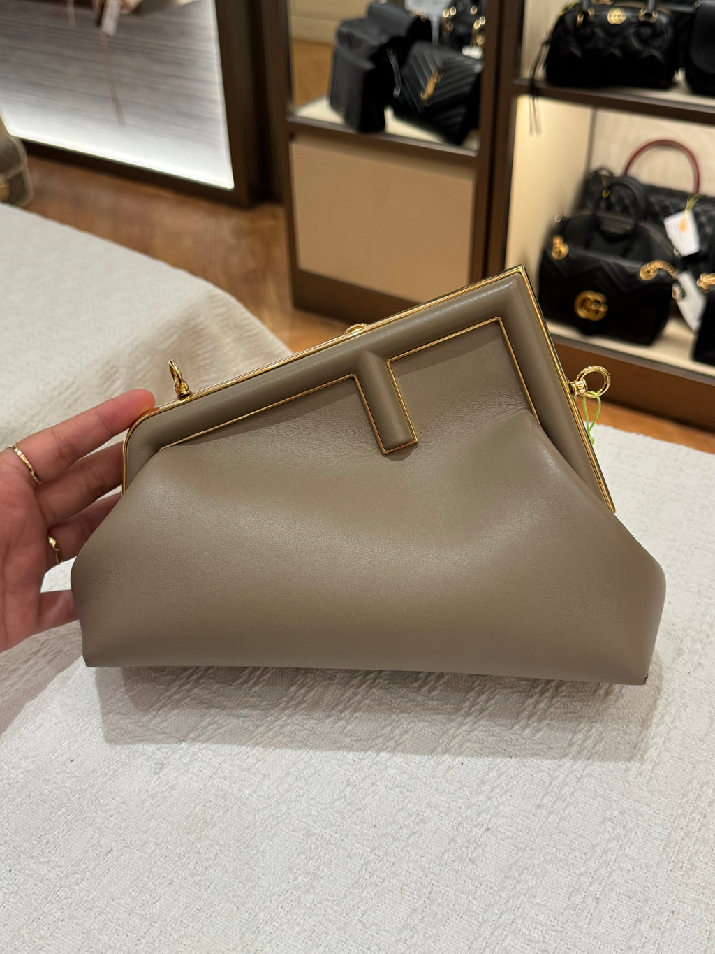 Fendi F First Small Tortora