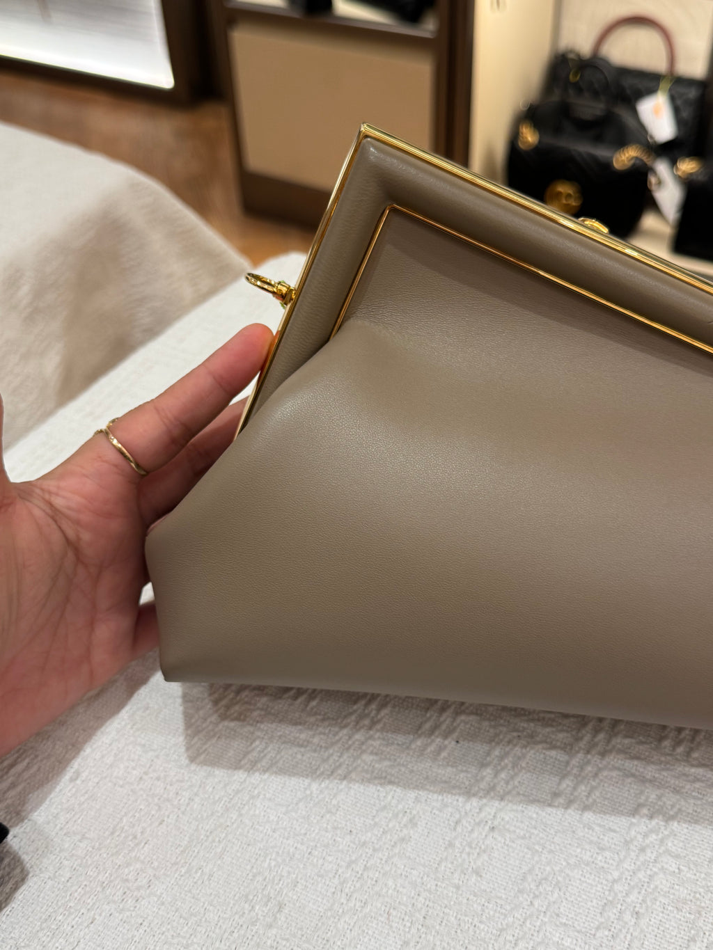 Fendi F First Small Tortora