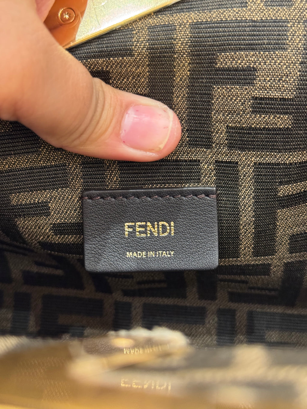 Fendi F First Small Tortora
