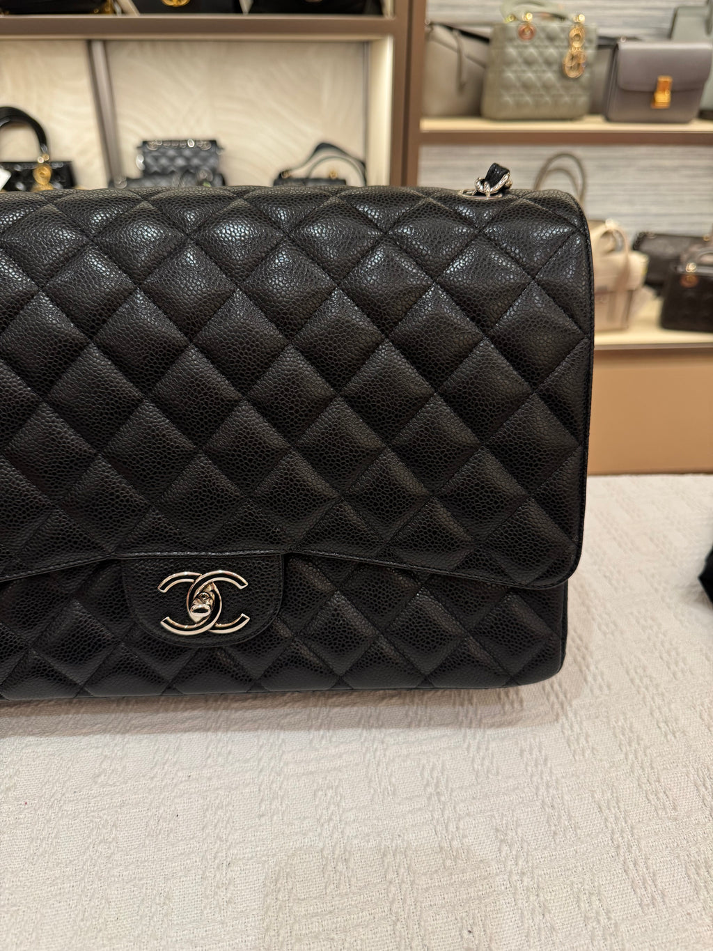 Chanel Maxi Classic Double Flap Black Caviar