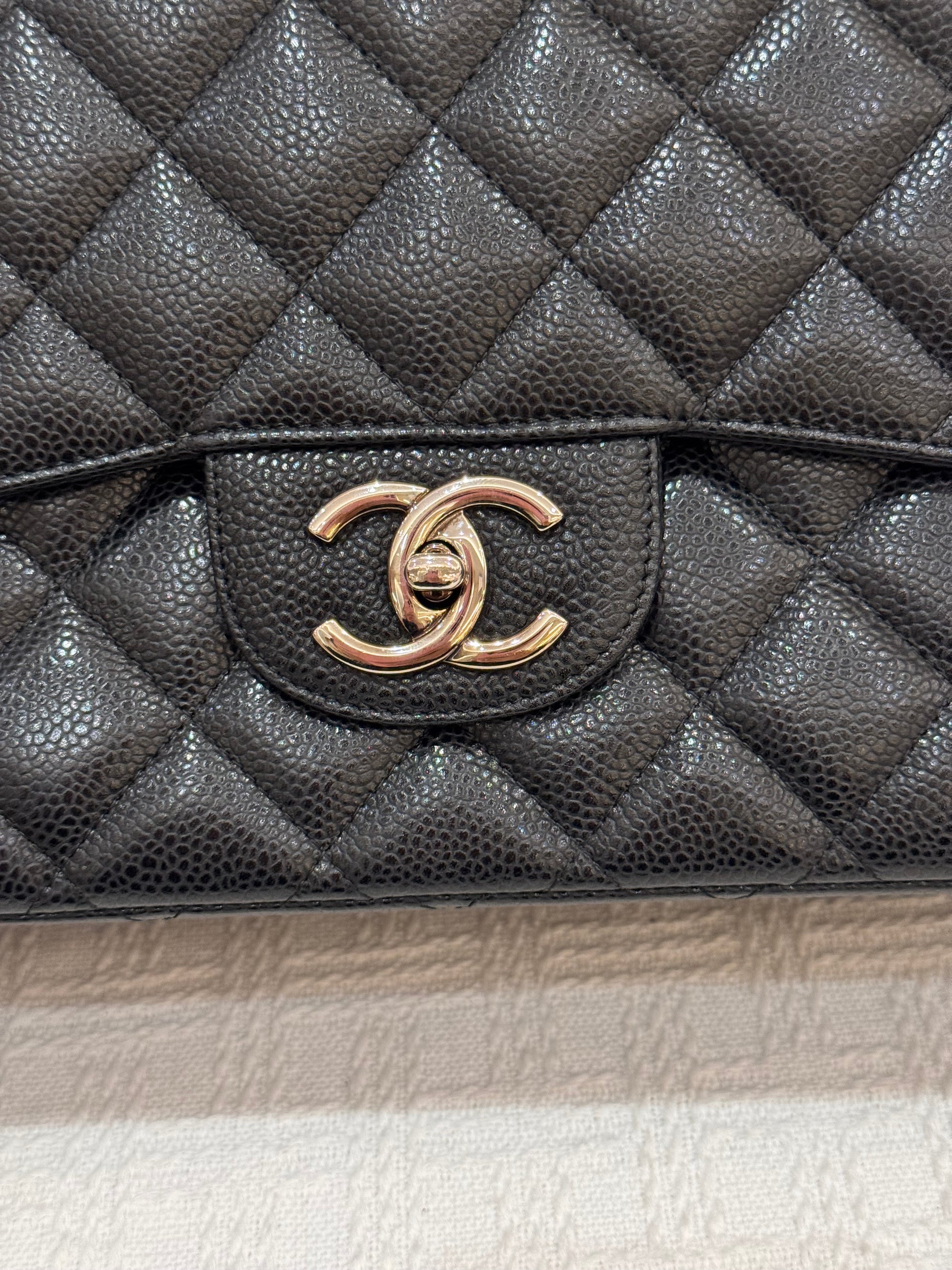 Chanel Maxi Classic Double Flap Black Caviar