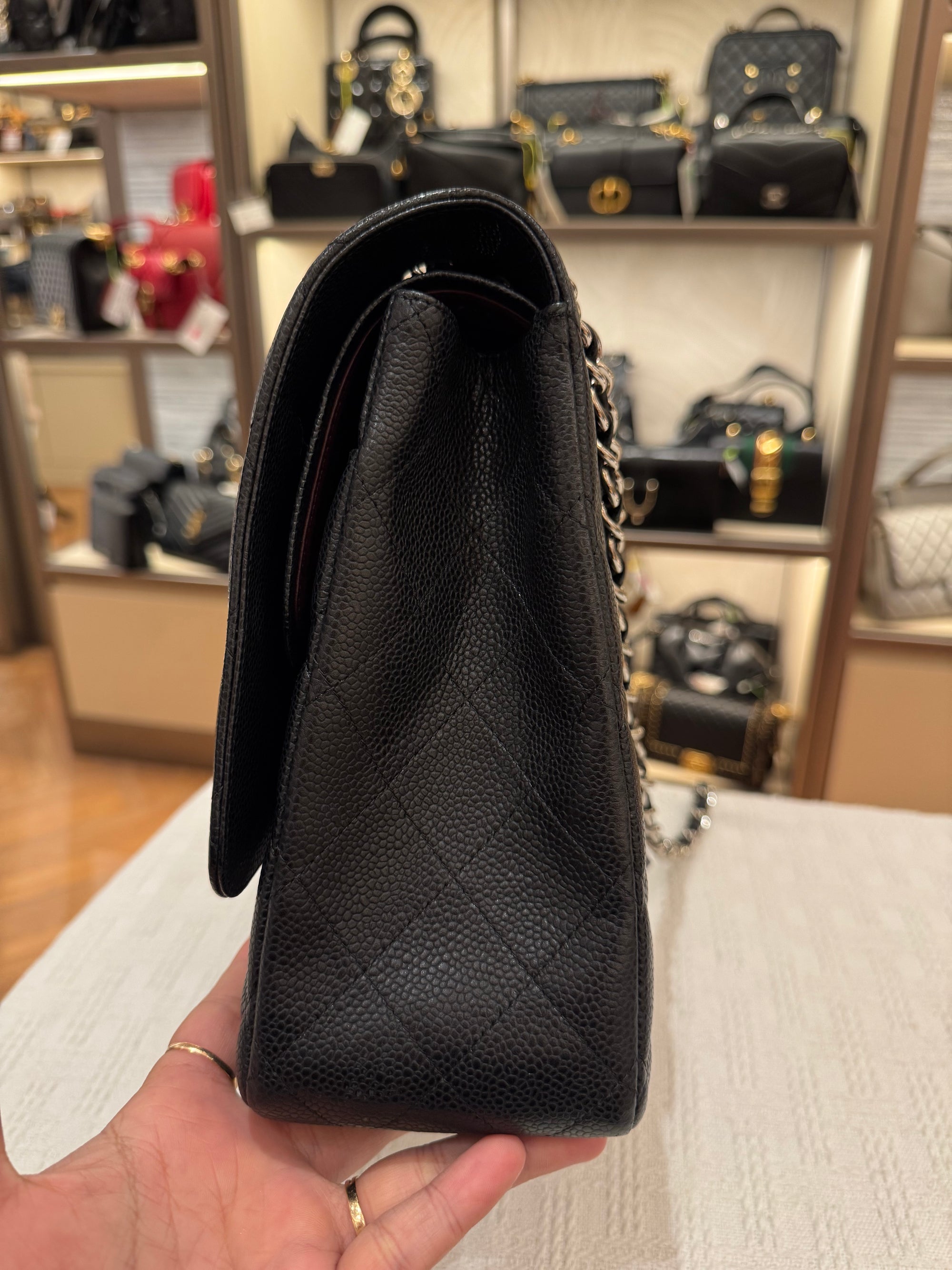Chanel Maxi Classic Double Flap Black Caviar