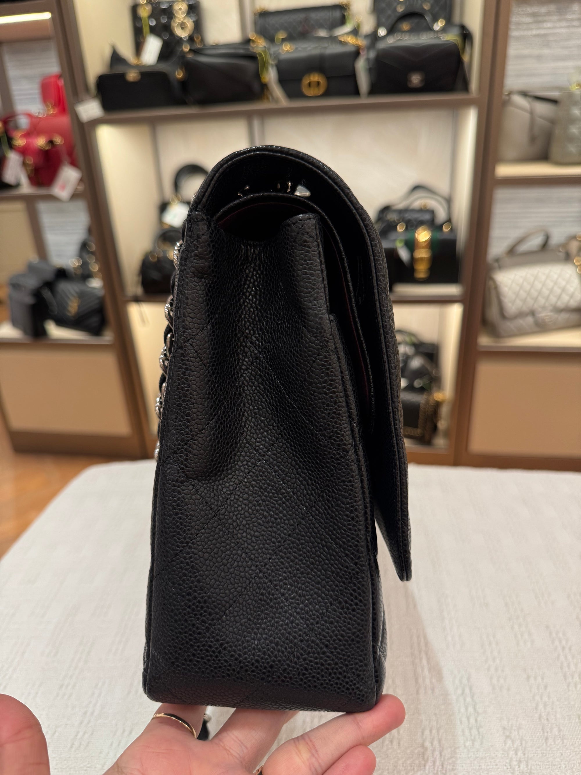 Chanel Maxi Classic Double Flap Black Caviar