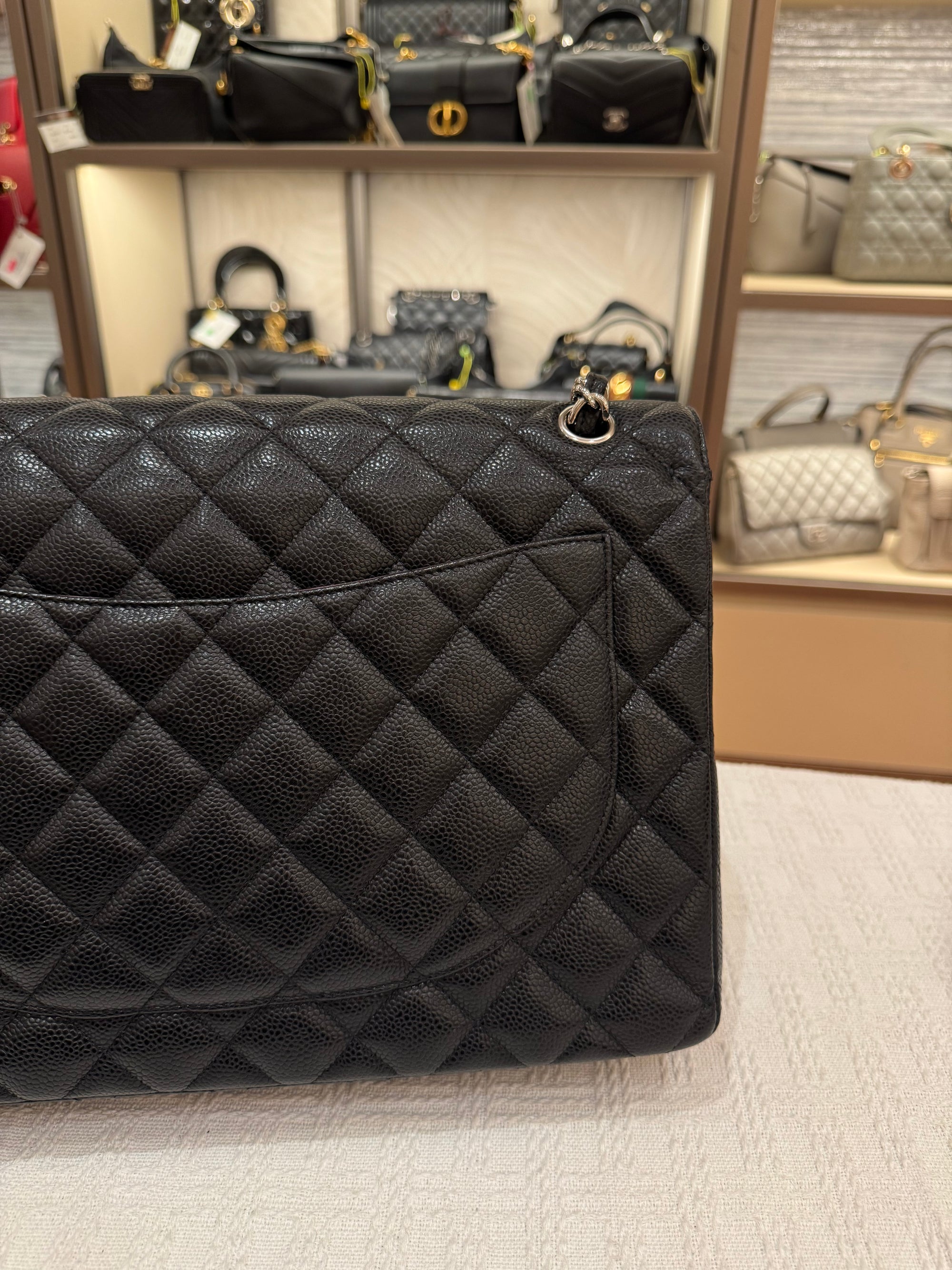 Chanel Maxi Classic Double Flap Black Caviar