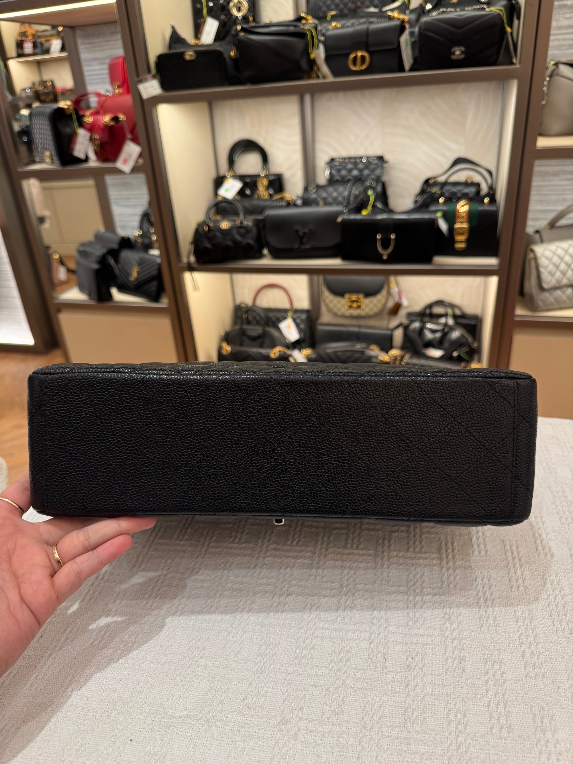 Chanel Maxi Classic Double Flap Black Caviar