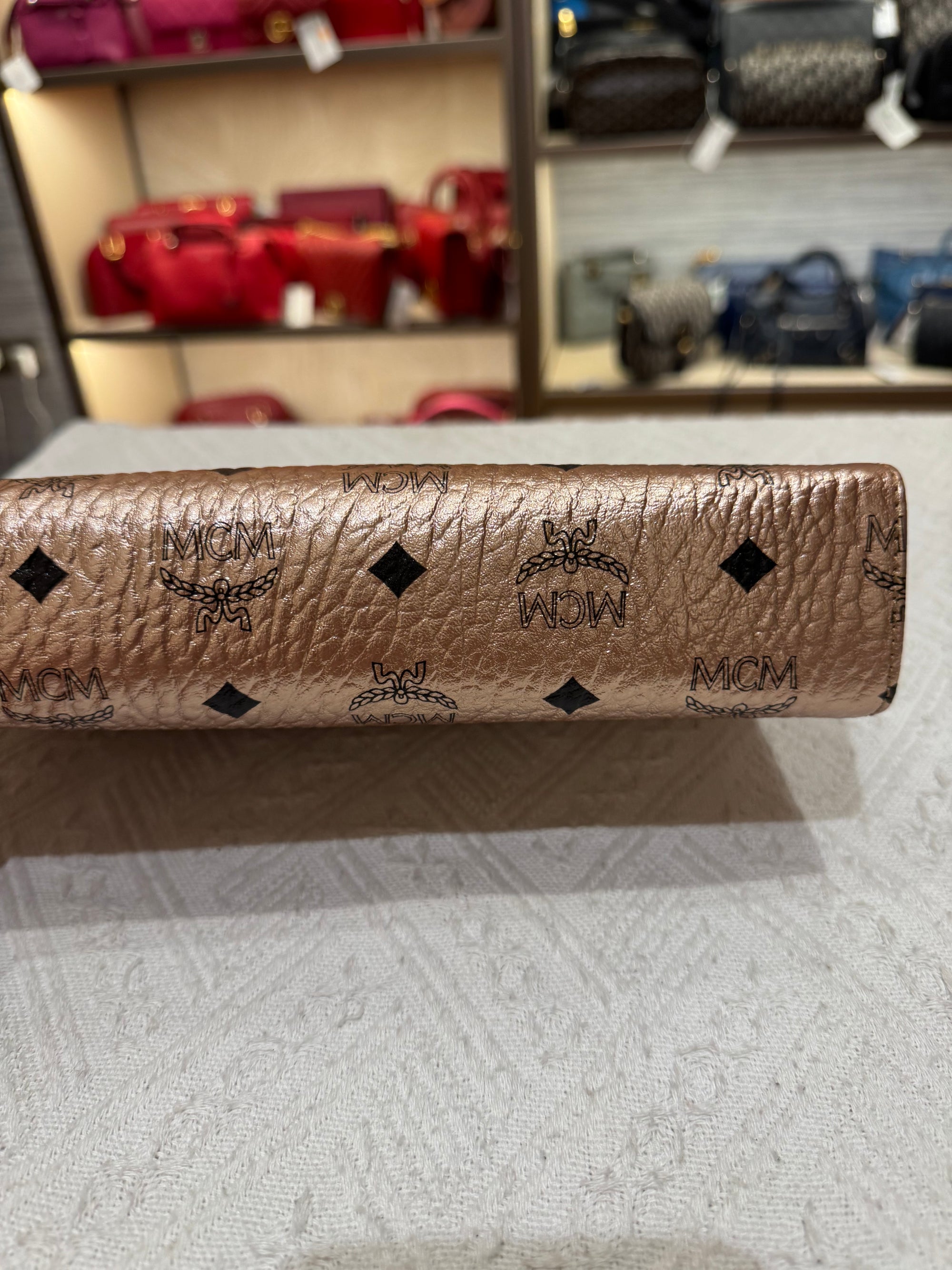 MCM Clutch Rose Gold
