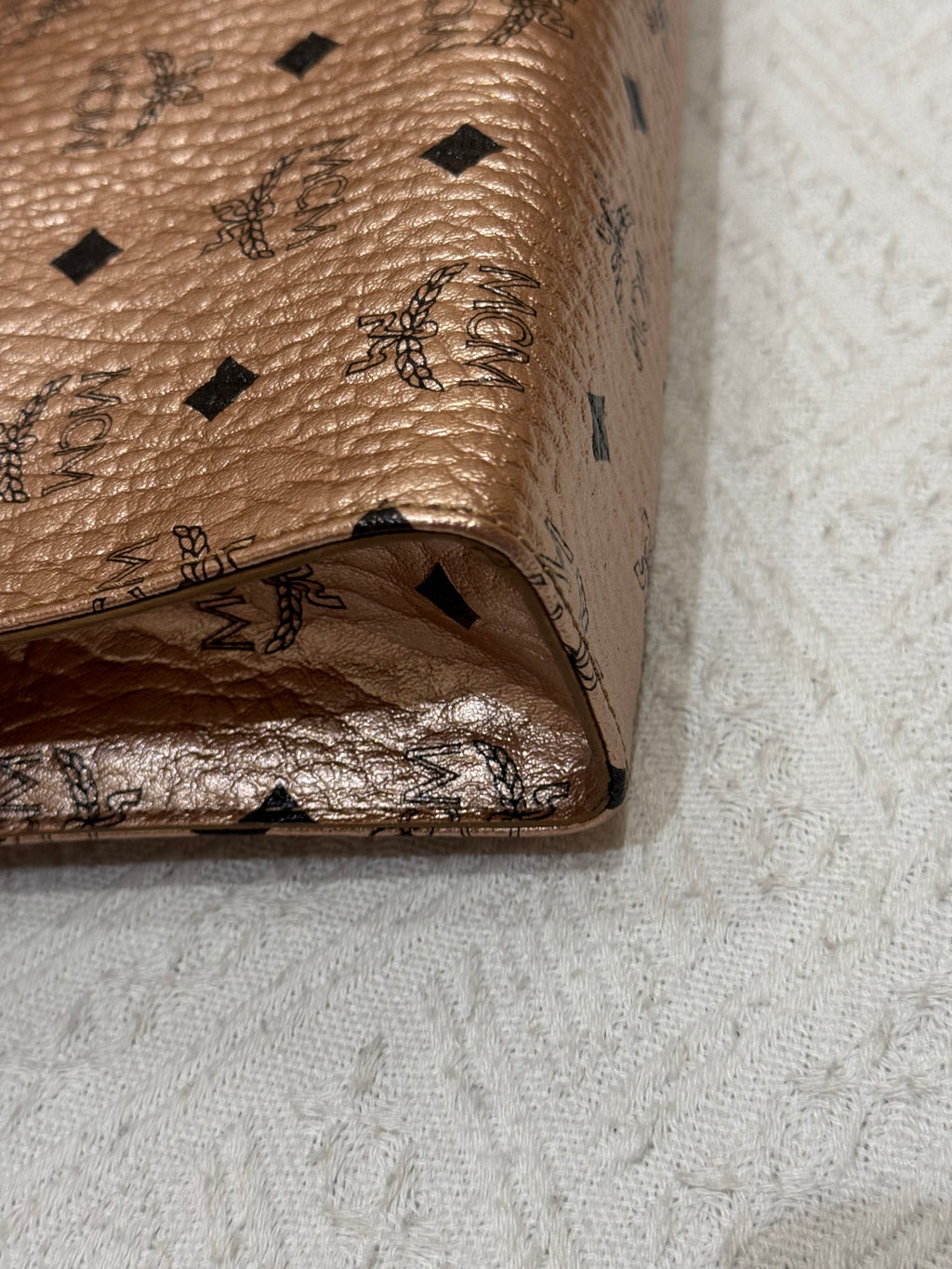 MCM Clutch Rose Gold