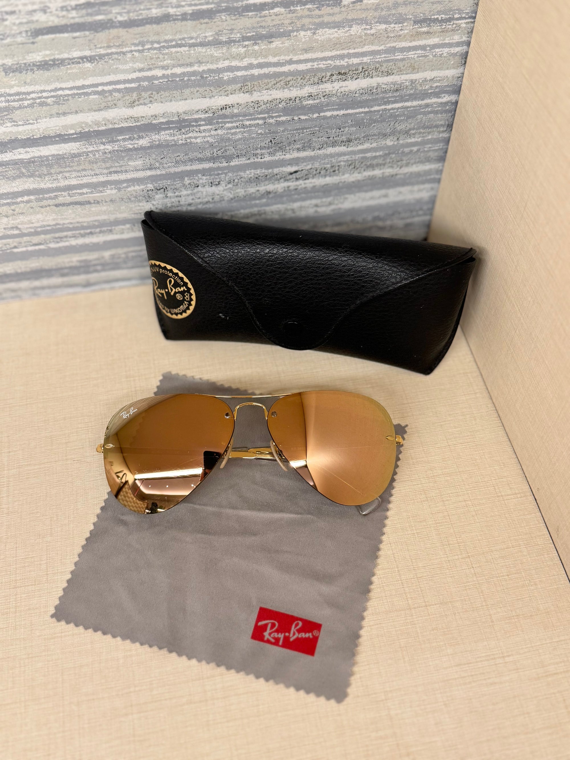 Rayban Sunglasses Aviator Gold