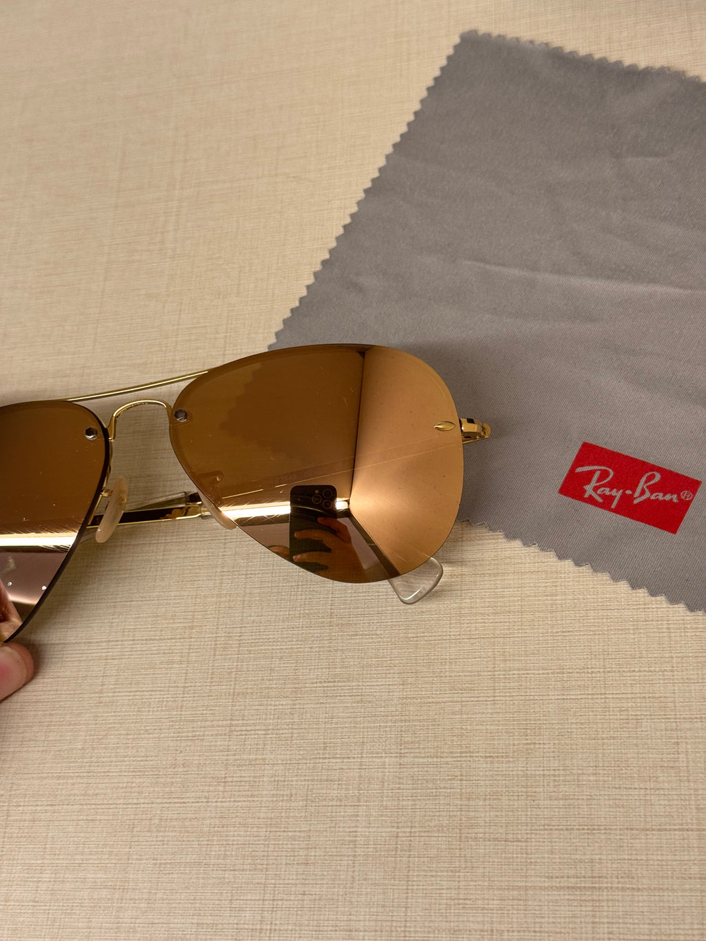 Rayban Sunglasses Aviator Gold