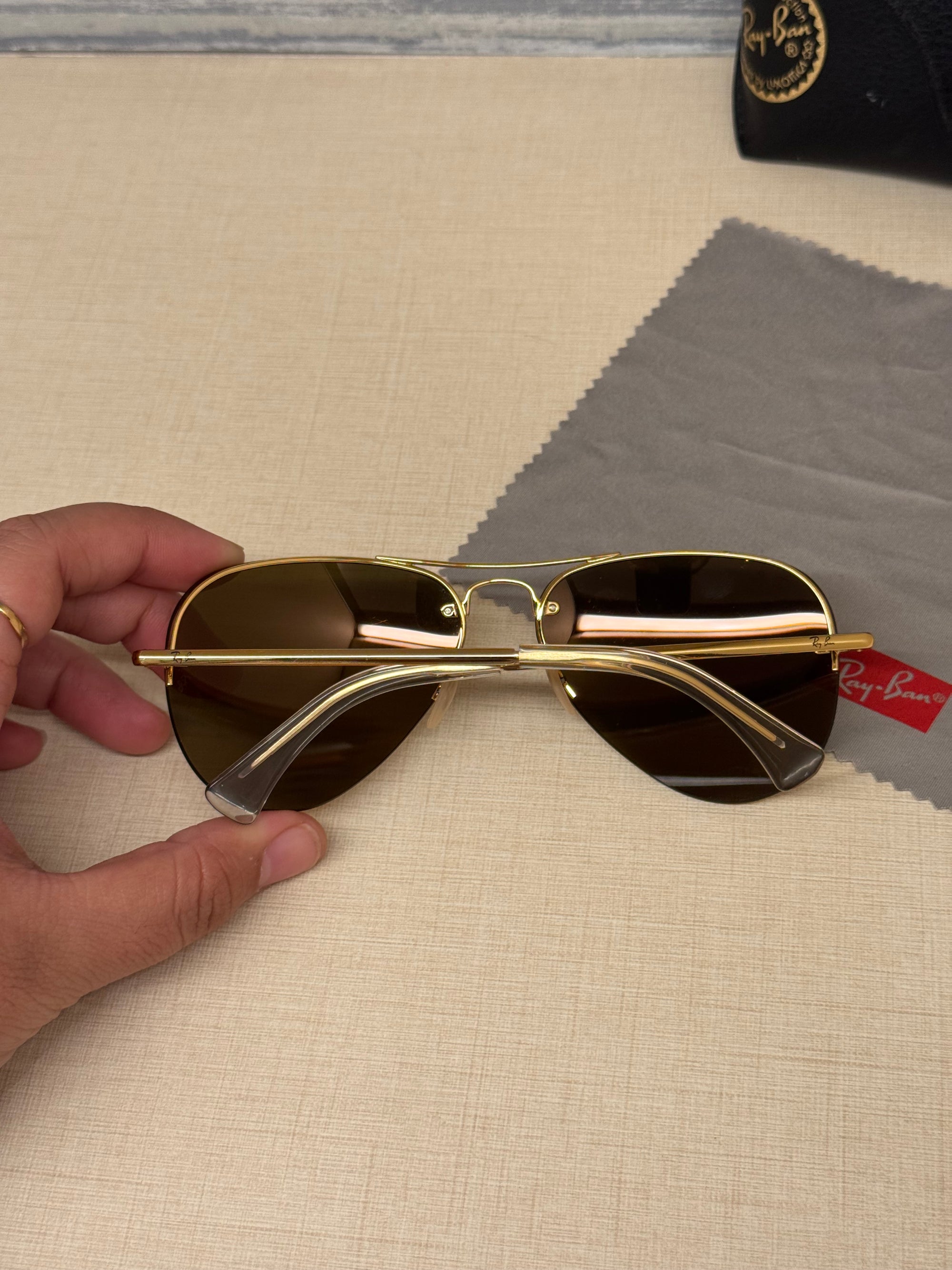 Rayban Sunglasses Aviator Gold