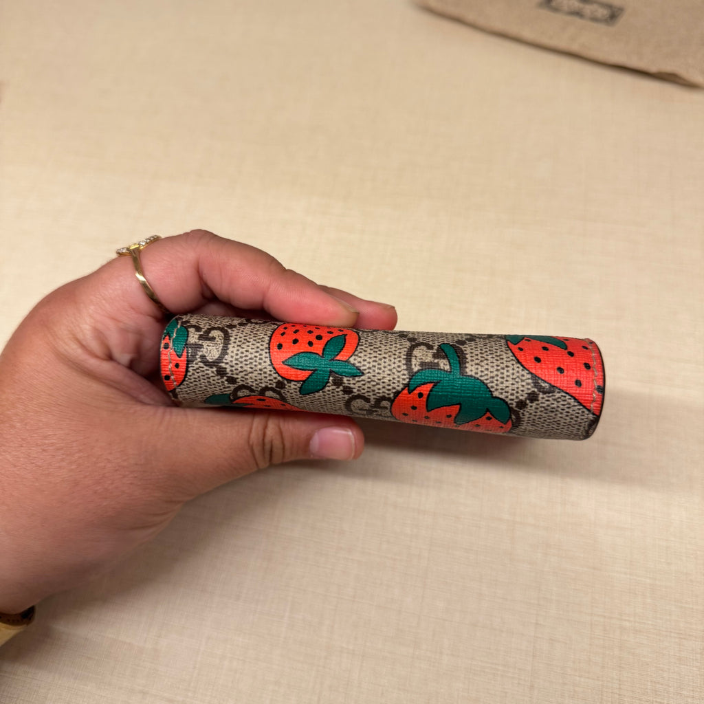 Gucci Compact Wallet Strawberry