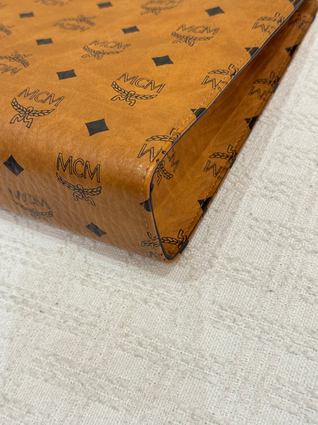 MCM Clutch Cognac