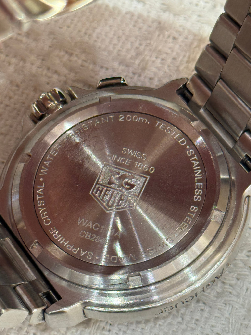 Tag Heuer Formula 1 Chain Silver Dial Black