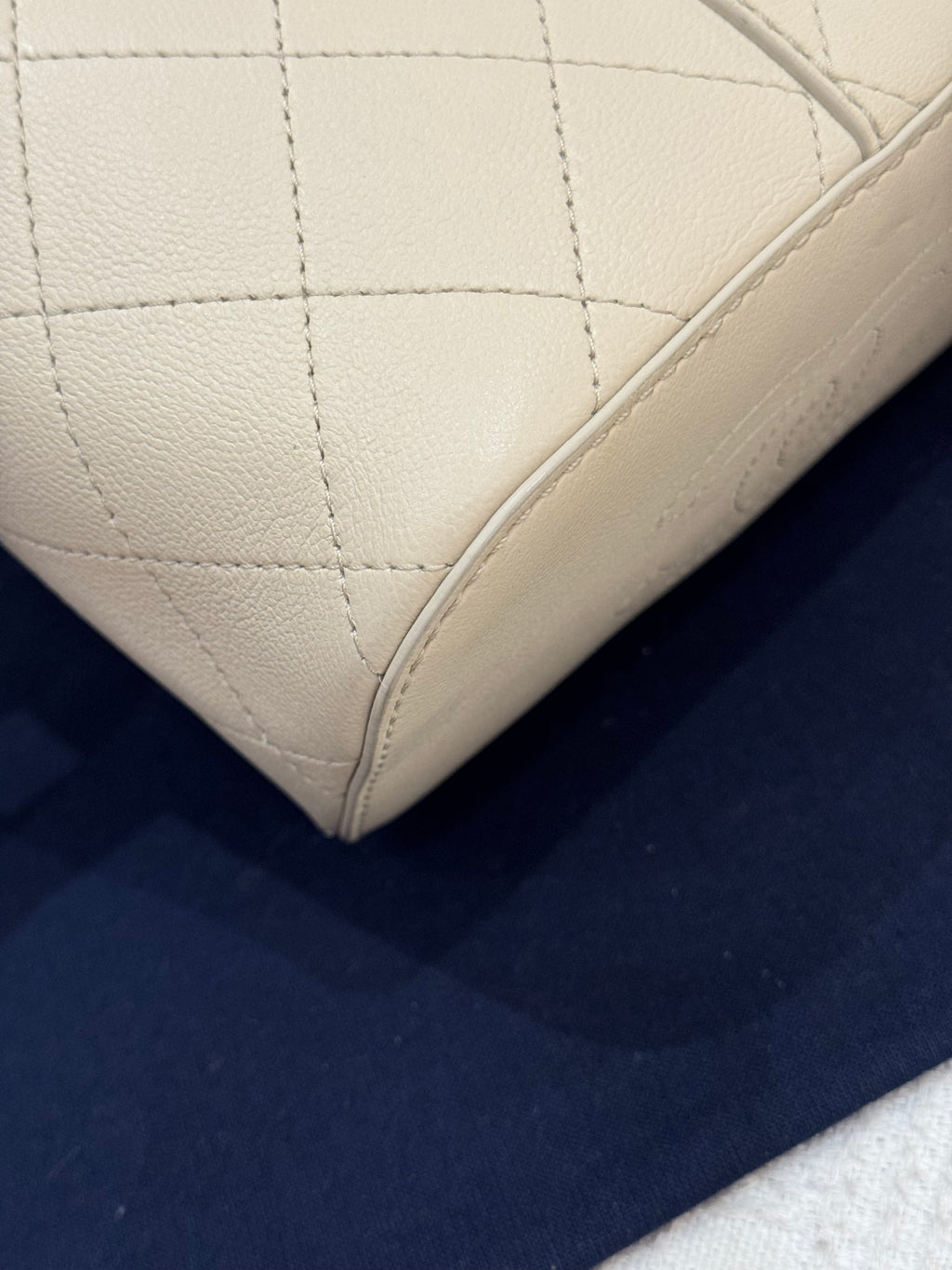 Chanel Drawstring Bucket Stitched