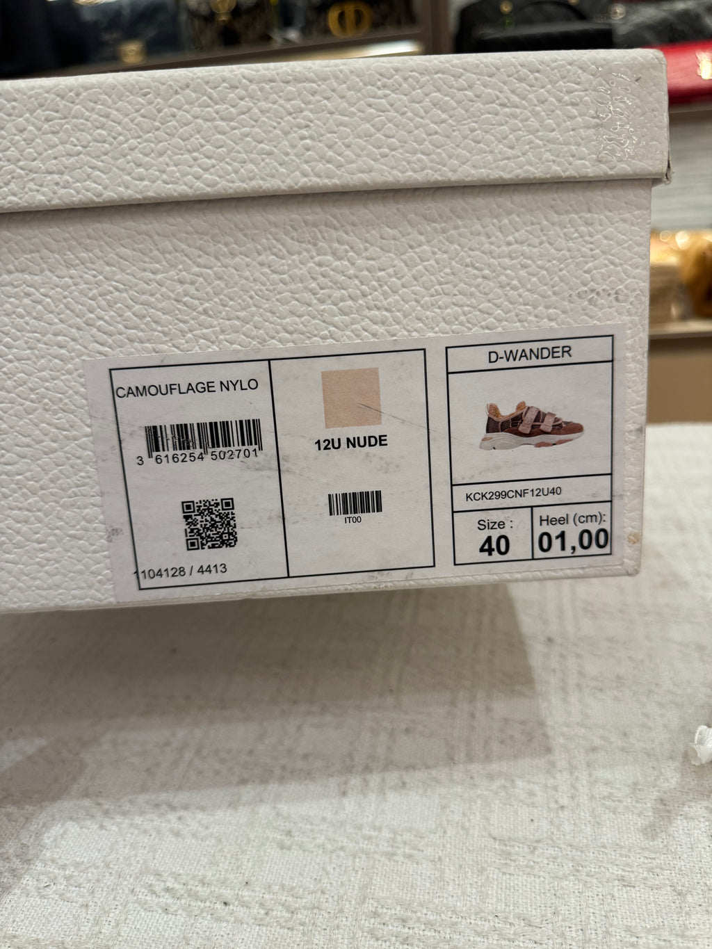 Dior D-Wander Sneakers Nude