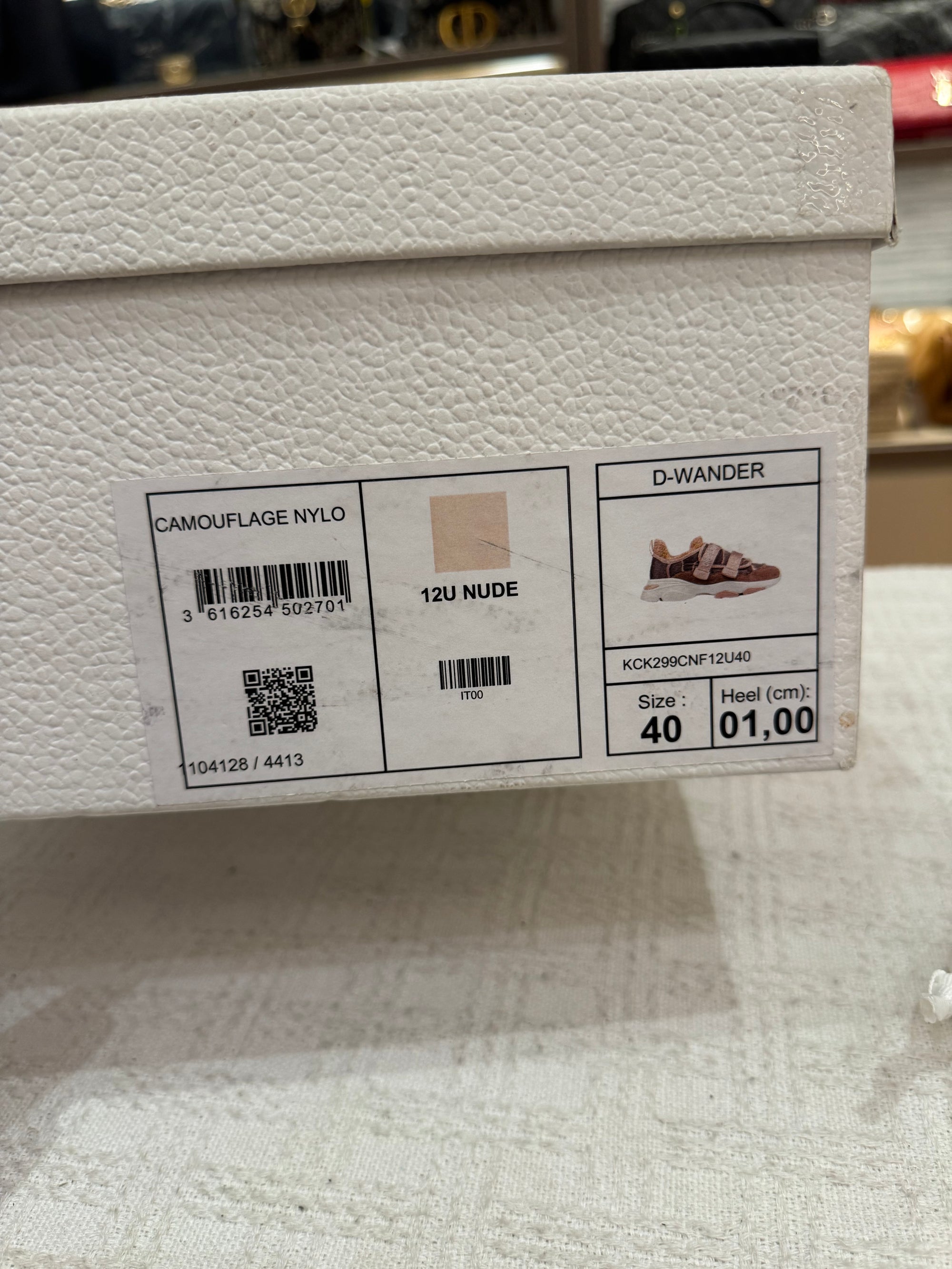 Dior D-Wander Sneakers Nude