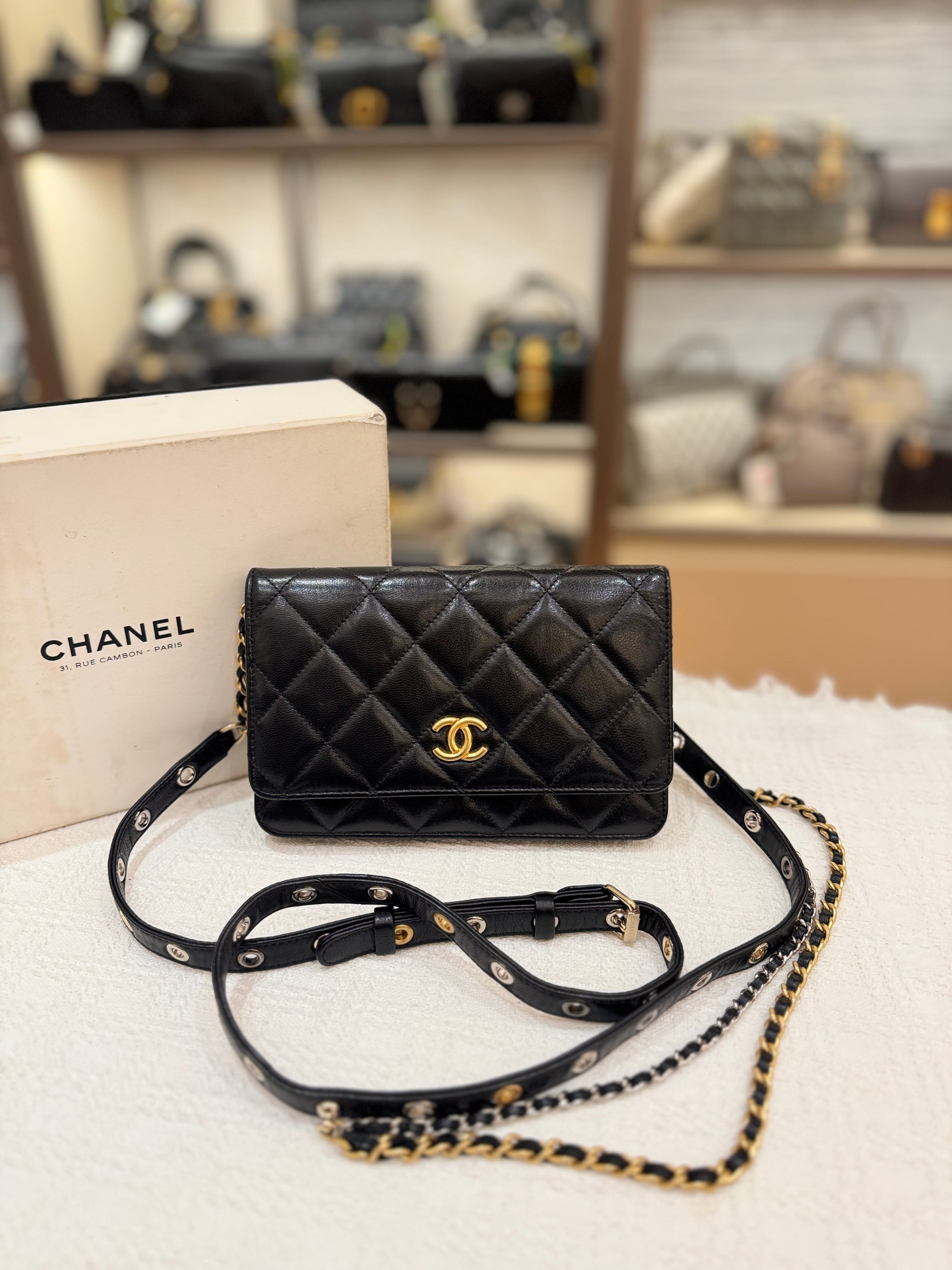 Chanel Woc Punk Essentials Black