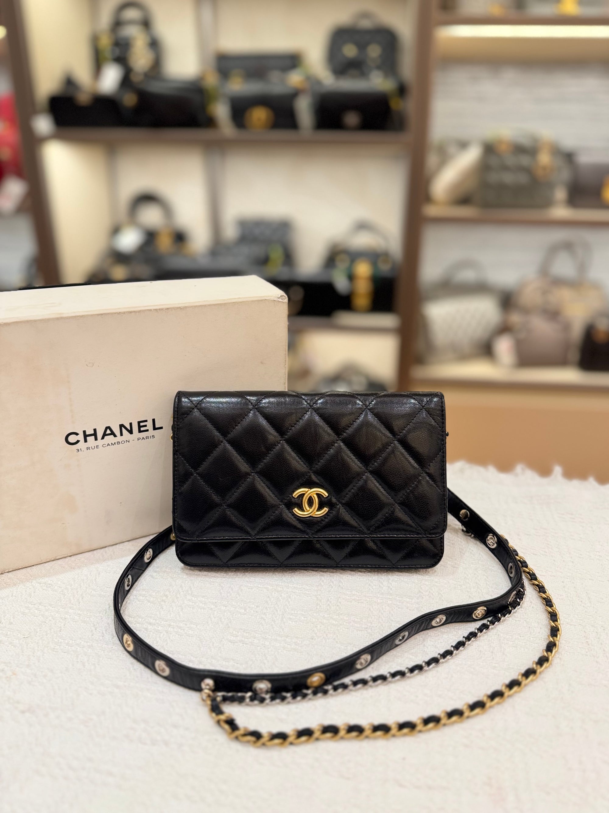 Chanel Woc Punk Essentials Black