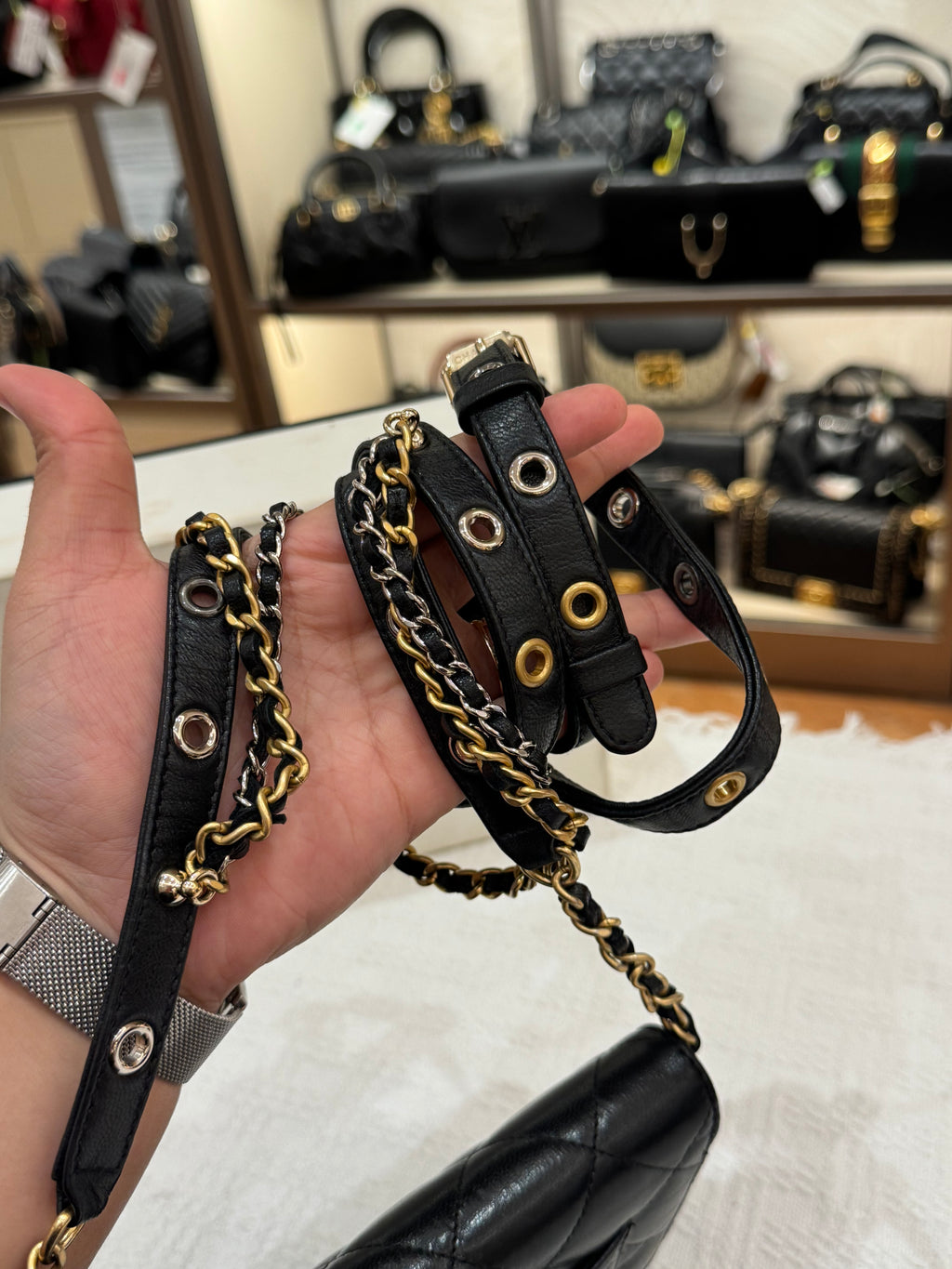 Chanel Woc Punk Essentials Black