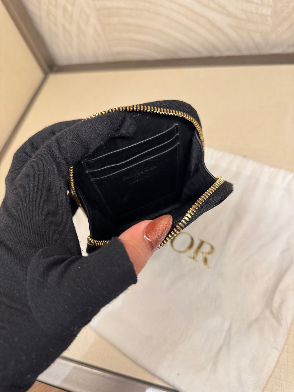 Dior Phone Holder Black