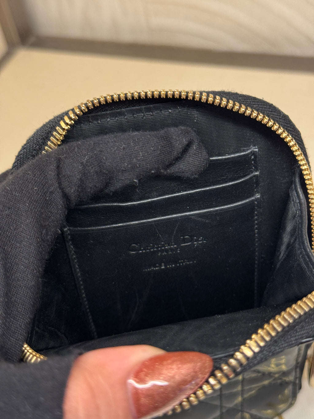 Dior Phone Holder Black