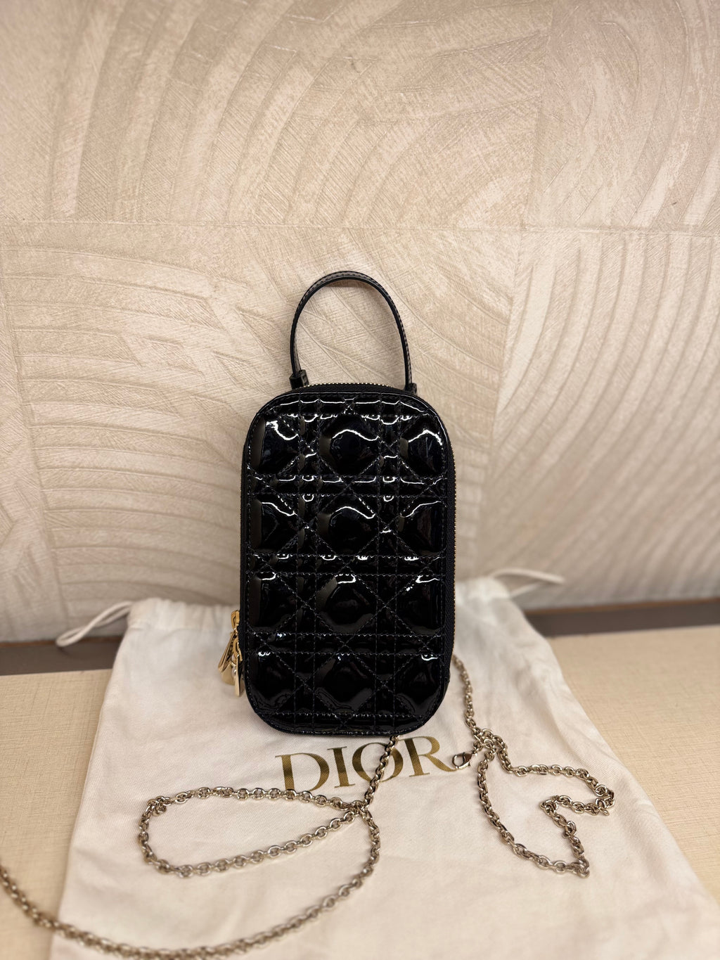 Dior Phone Holder Black