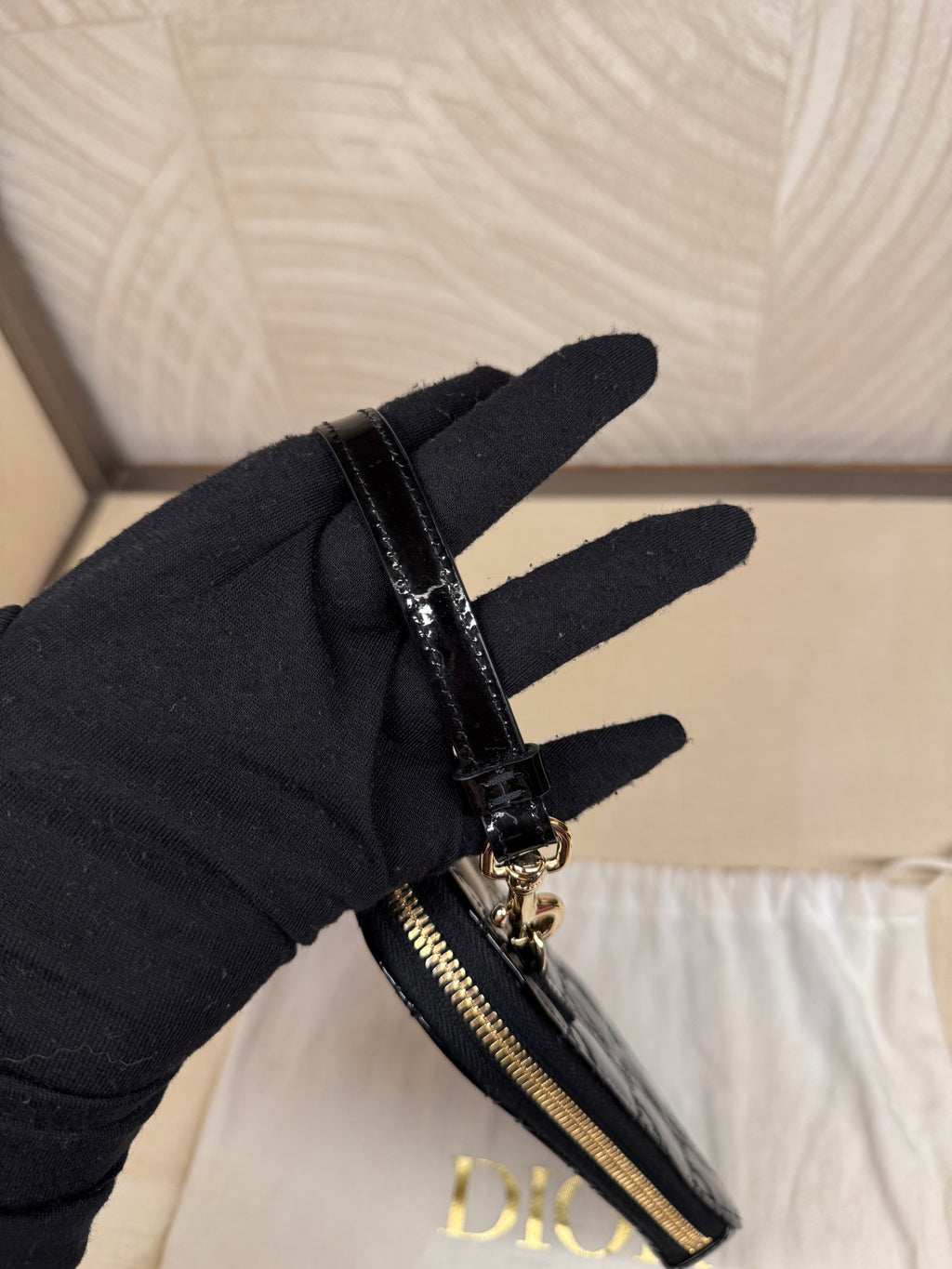 Dior Phone Holder Black