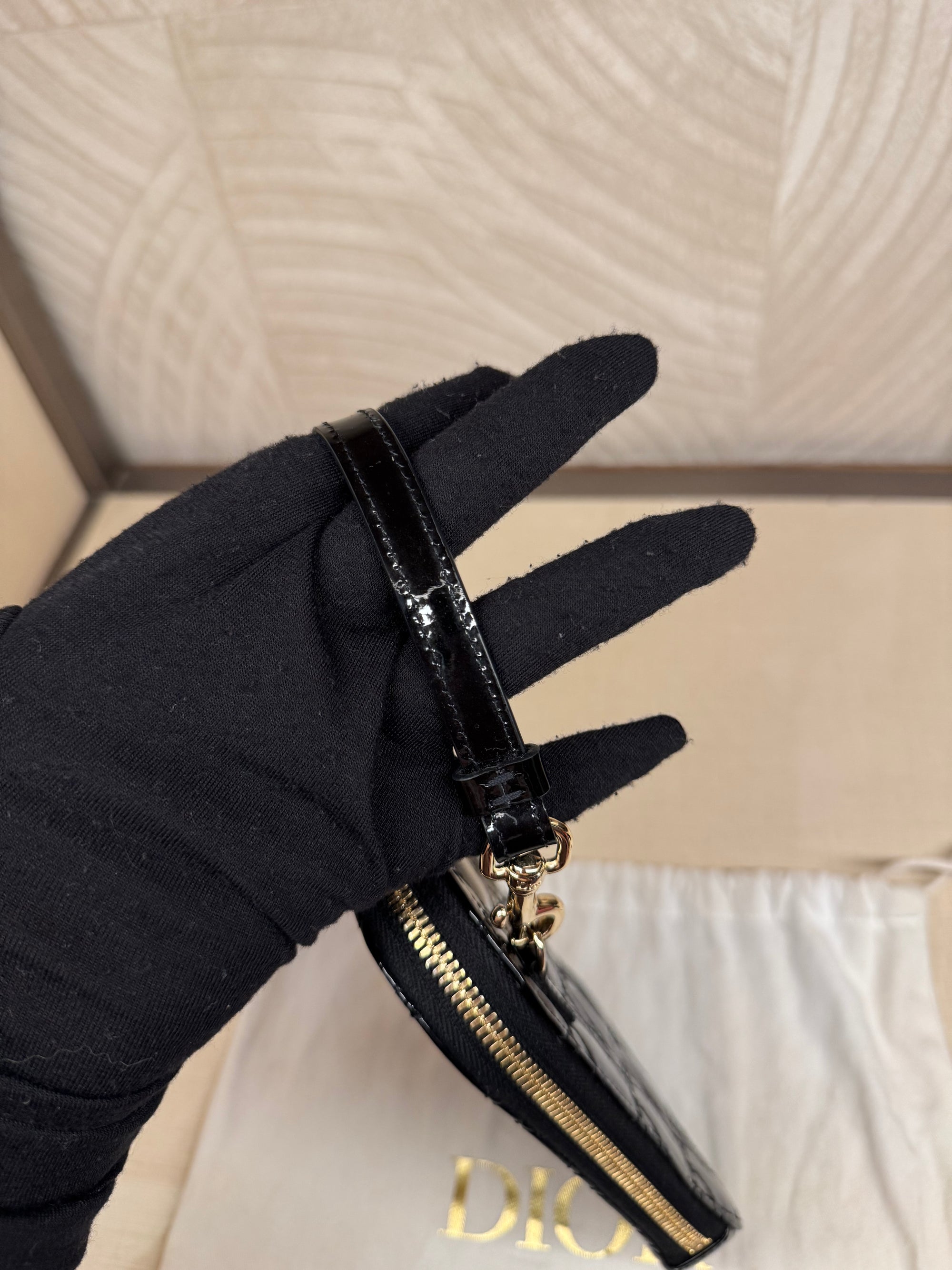 Dior Phone Holder Black